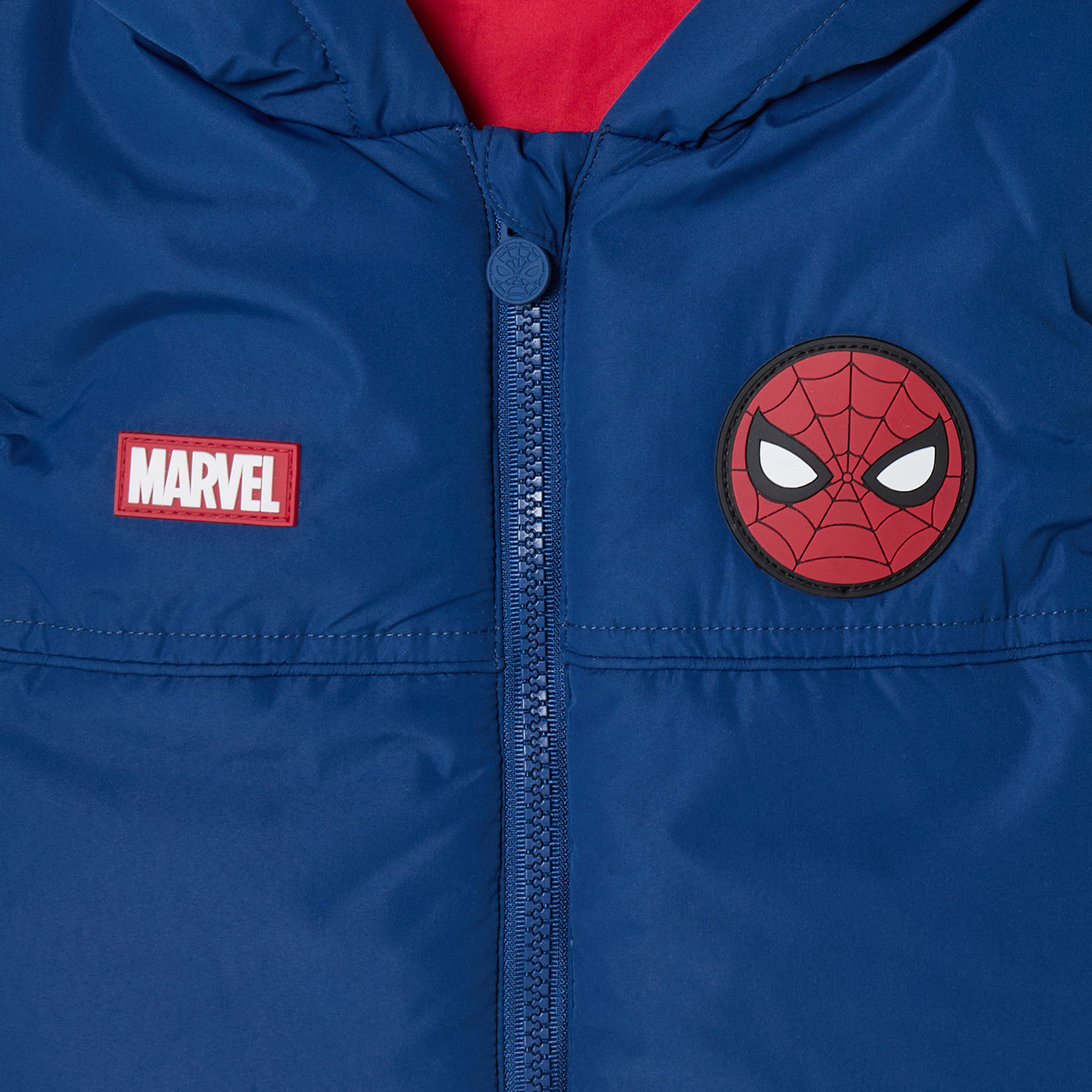 Hooded Gilet with Spider-Man Detail-boys-clothing-jacketsandcoats-image-4