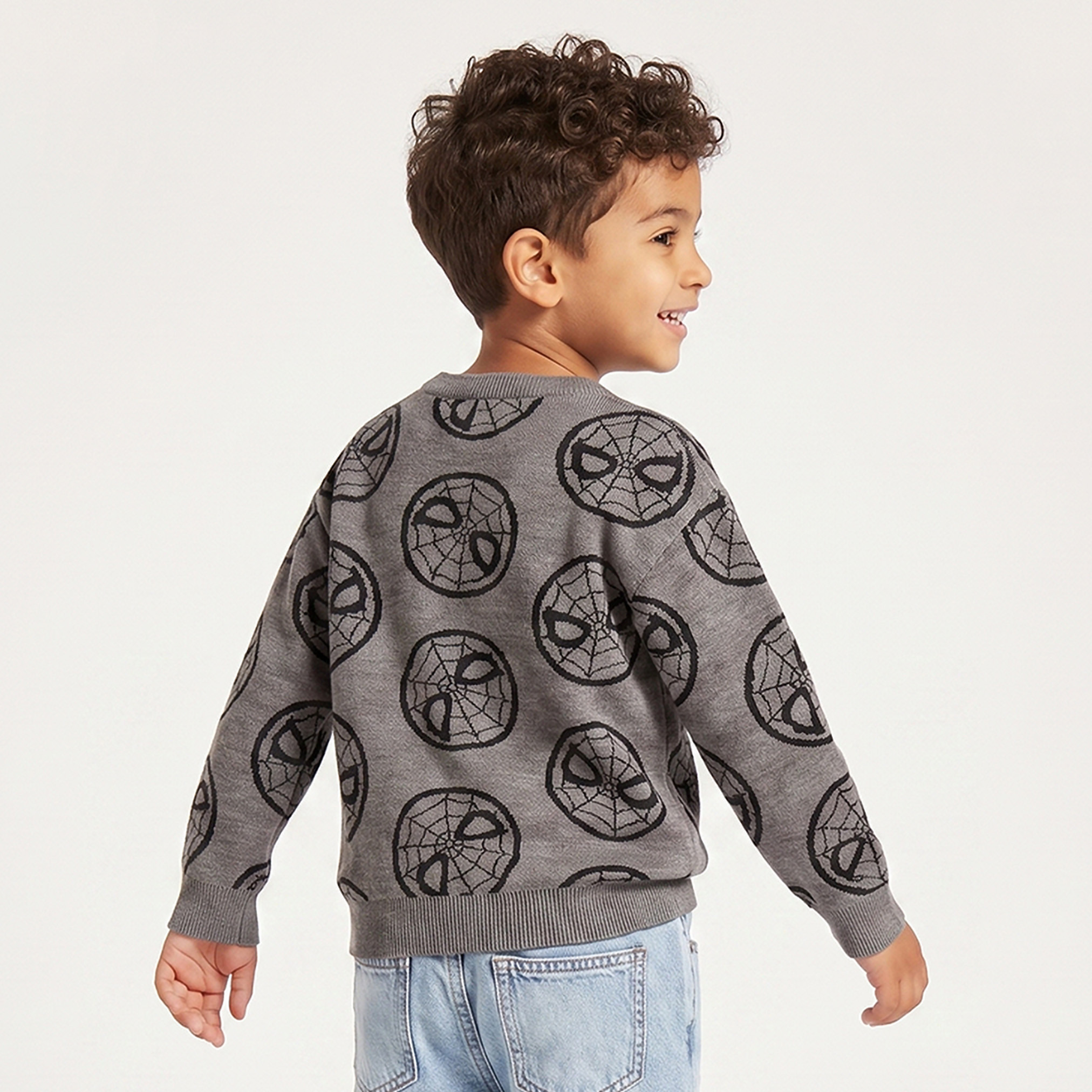 كنزة بأكمام طويلة وطبعات سبايدر مان-baby-boys-clothing-winterwear-jumpersandcardigans-image-3