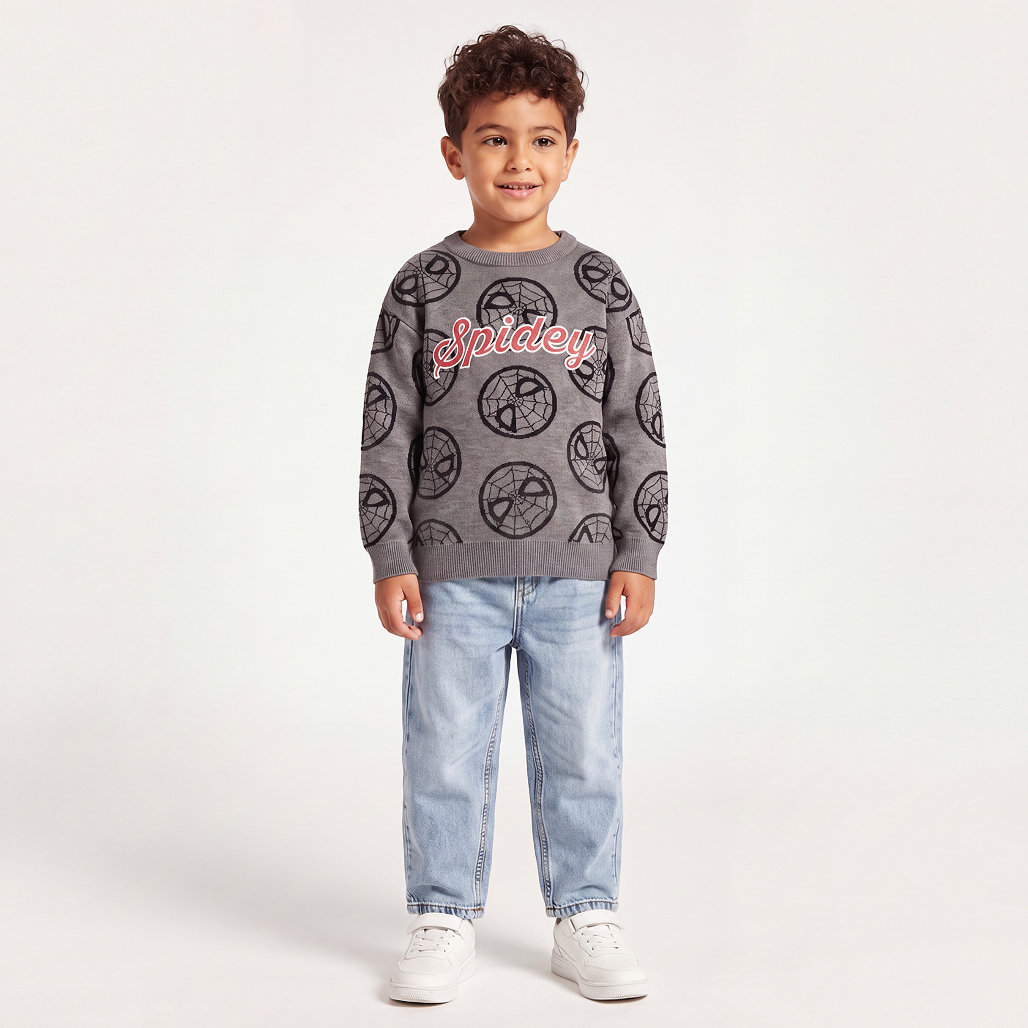 كنزة بأكمام طويلة وطبعات سبايدر مان-baby-boys-clothing-winterwear-jumpersandcardigans-image-5
