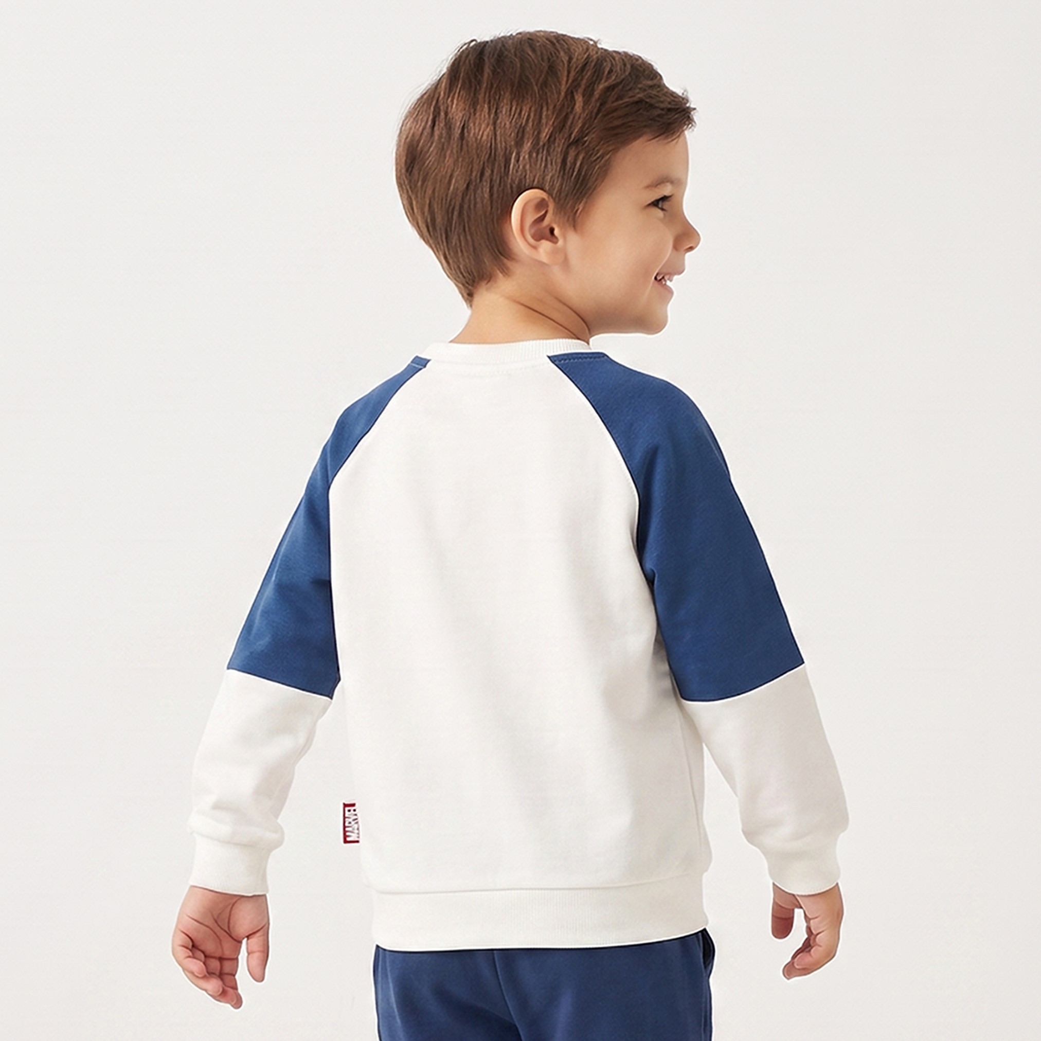 Spider-Man Print Sweatshirt with Long Sleeves-baby-boys-clothing-winterwear-sweatshirts-image-3