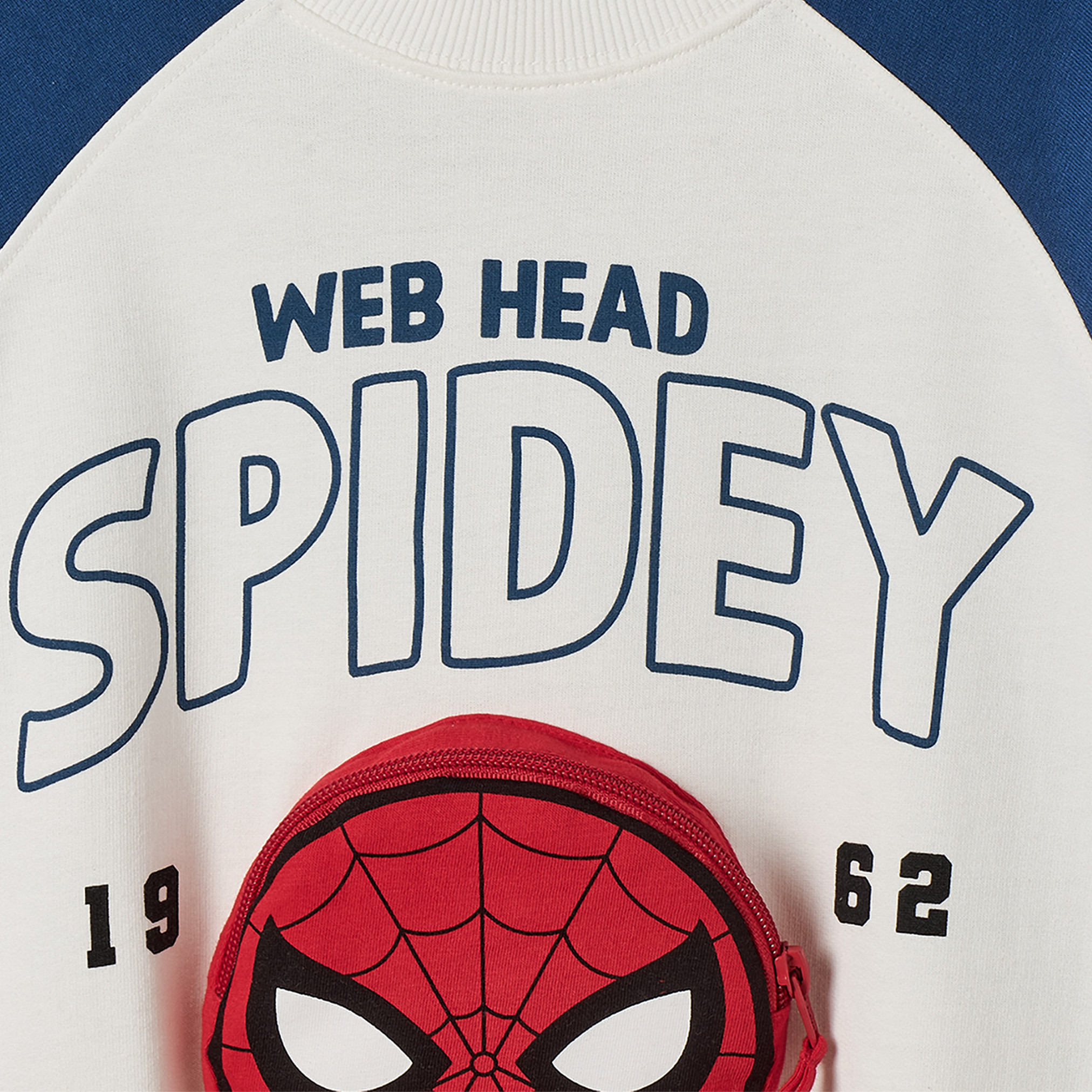 Spider-Man Print Sweatshirt with Long Sleeves-baby-boys-clothing-winterwear-sweatshirts-image-4