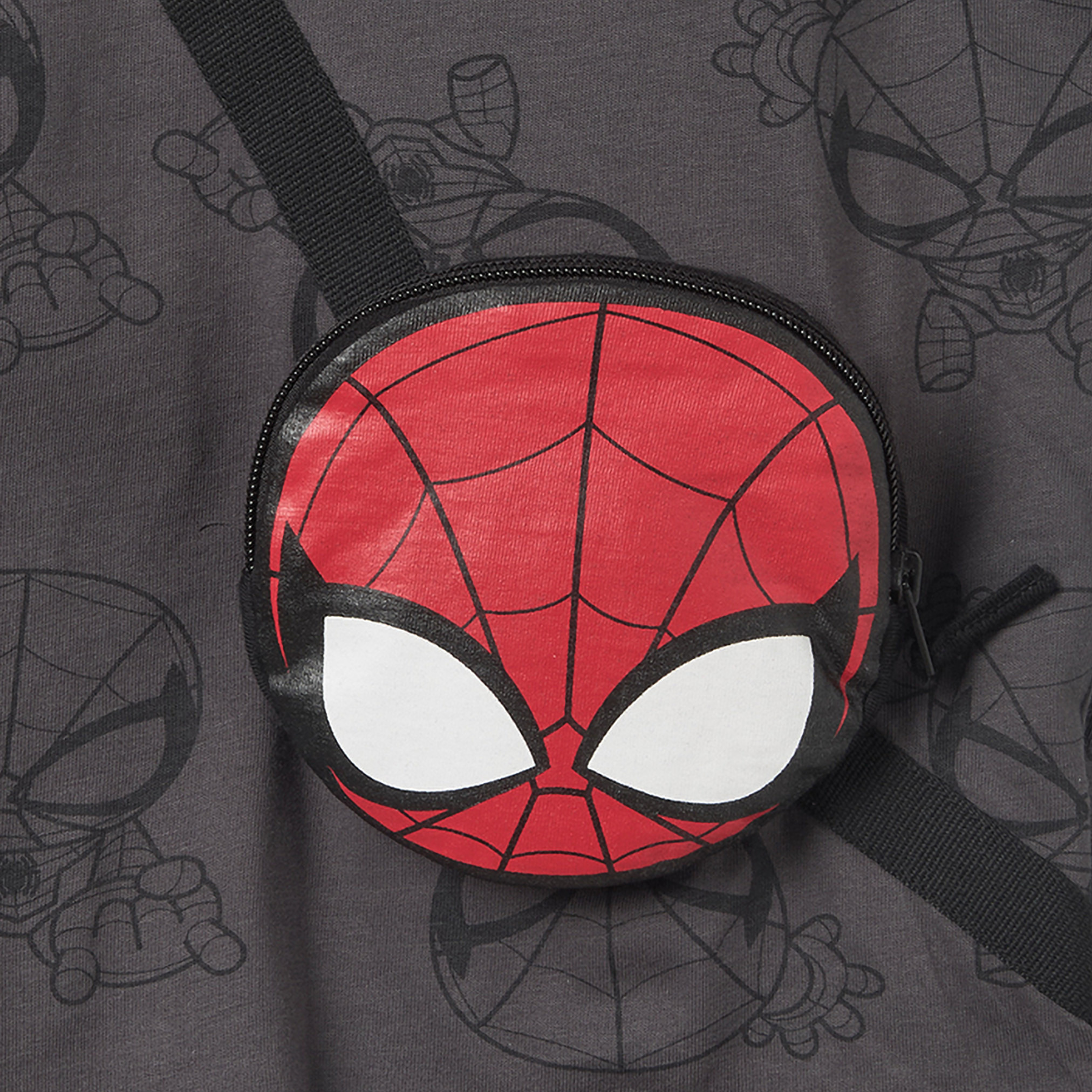 Crew Neck Short Sleeves T-shirt and Shorts Set with Spider-Man Print-boys-clothing-setsandcoords-image-7