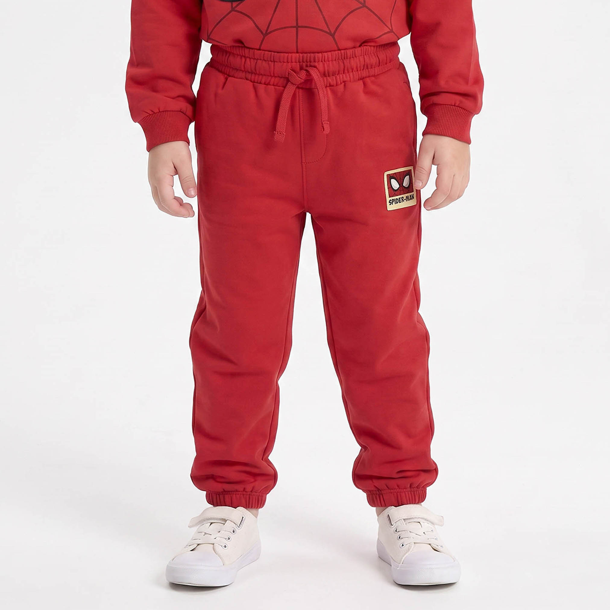 Hooded Neck Long Sleeves Sweatshirt and Joggers Set with Spider-Man Print-boys-clothing-setsandcoords-image-3