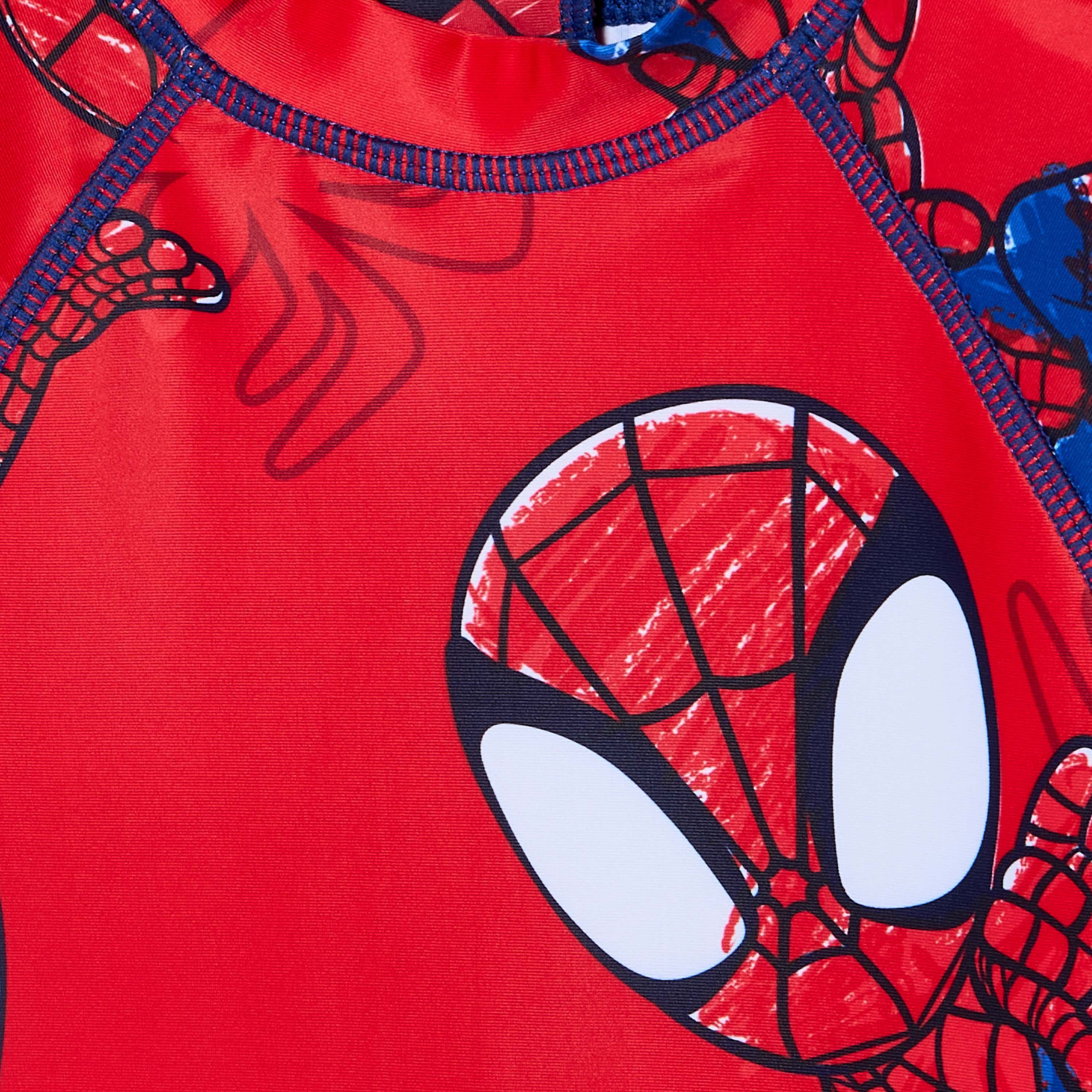 بدلة سباحة بطبعات سبايدرمان للأولاد-baby-boys-clothing-swimwear-image-4