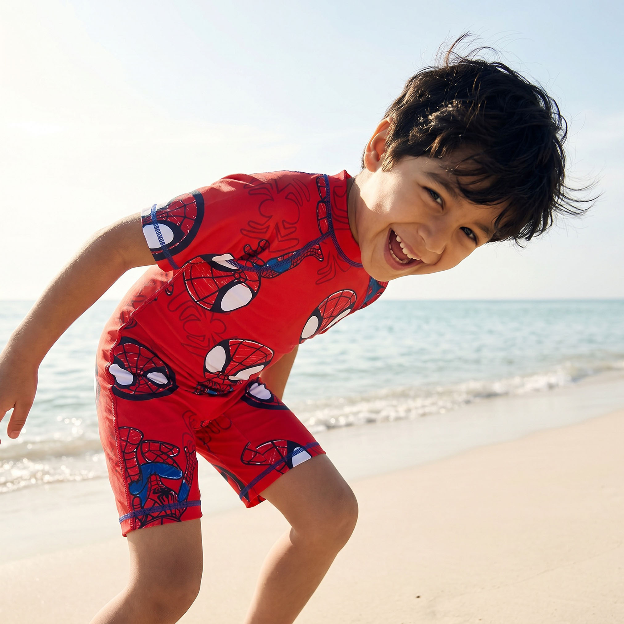 بدلة سباحة بطبعات سبايدرمان للأولاد-baby-boys-clothing-swimwear-image-5