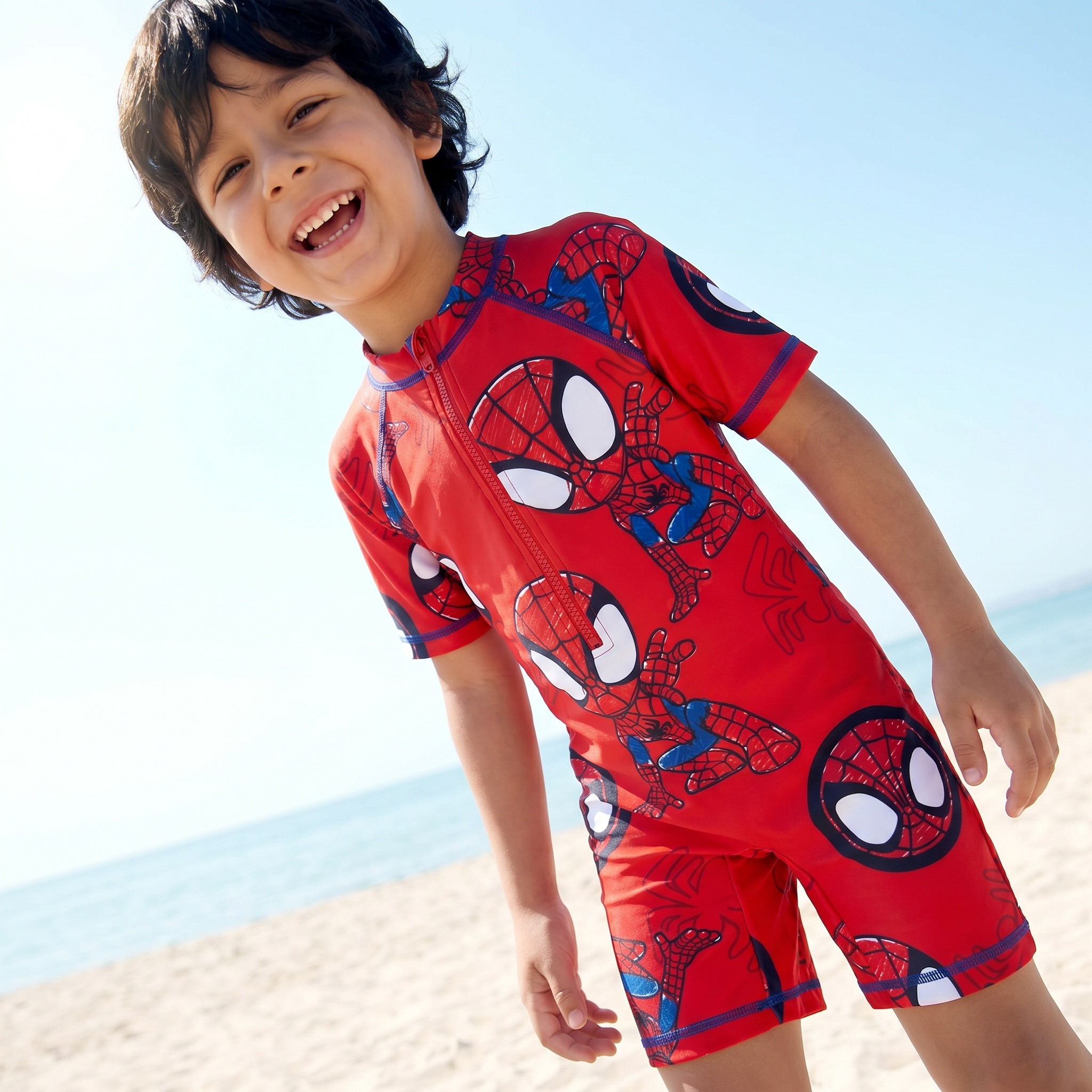 بدلة سباحة بطبعات سبايدرمان للأولاد-baby-boys-clothing-swimwear-image-6