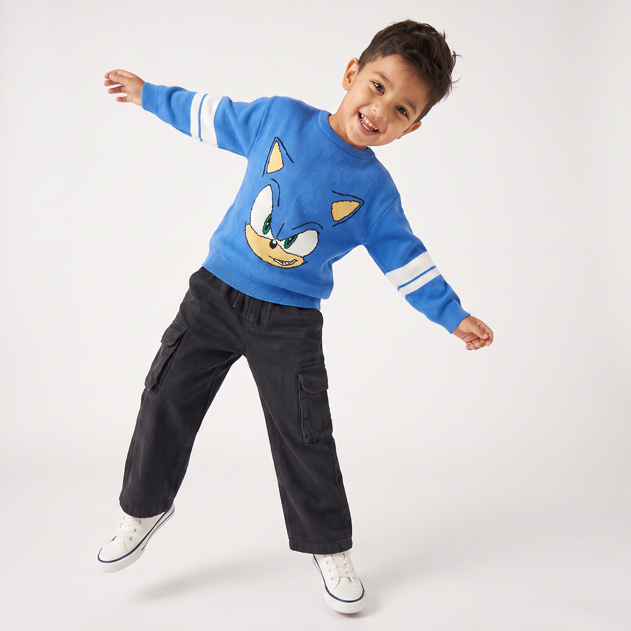 كنزة بأكمام طويلة وطبعات سونيك-baby-boys-clothing-winterwear-jumpersandcardigans-image-5
