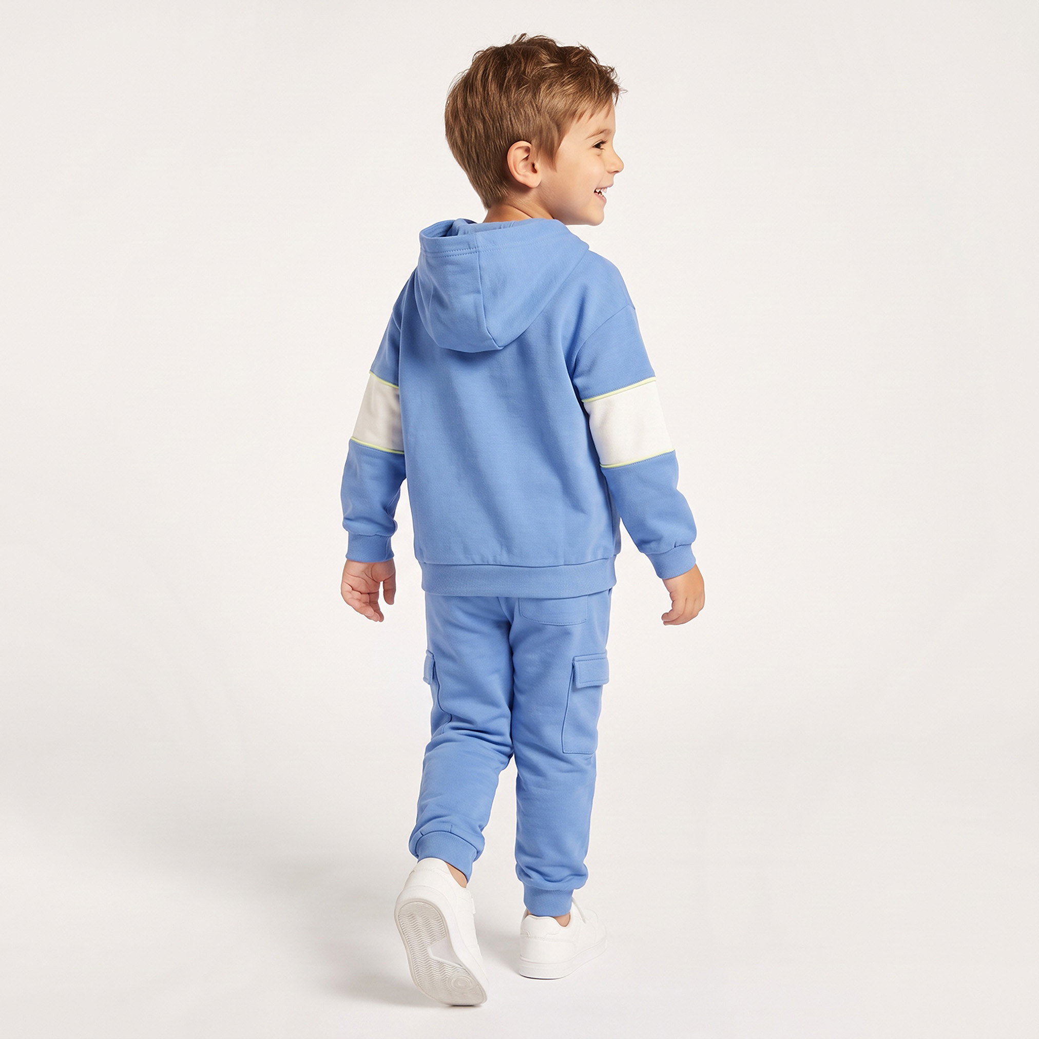 Hooded Long Sleeves Sweatshirt and Joggers Set with Sonic Print-boys-clothing-setsandcoords-image-3