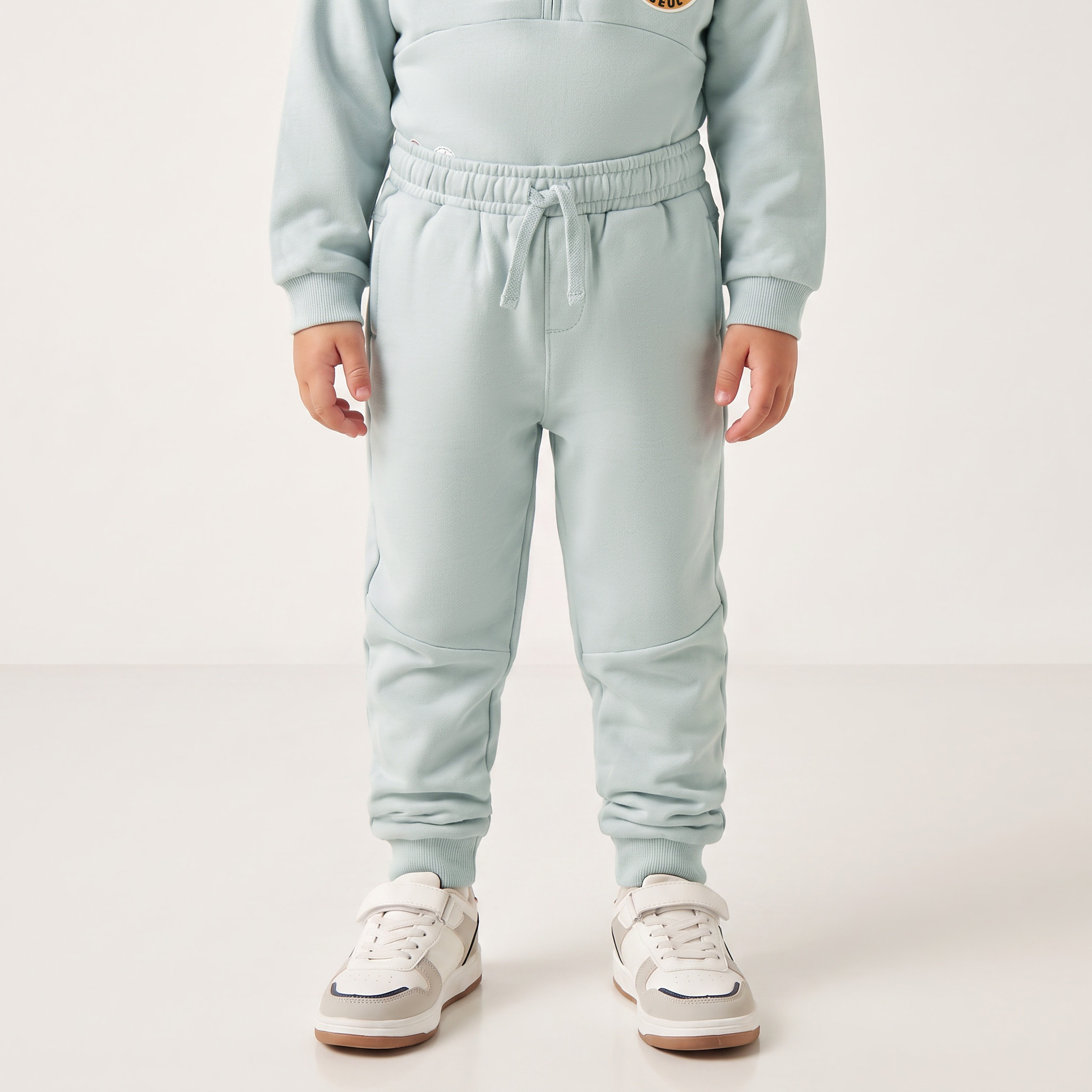 طقم سويت شيرت بياقة عالية وأكمام طويلة مع بنطلون رياضي بطبعات سونيك-boys-clothing-setsandcoords-image-3