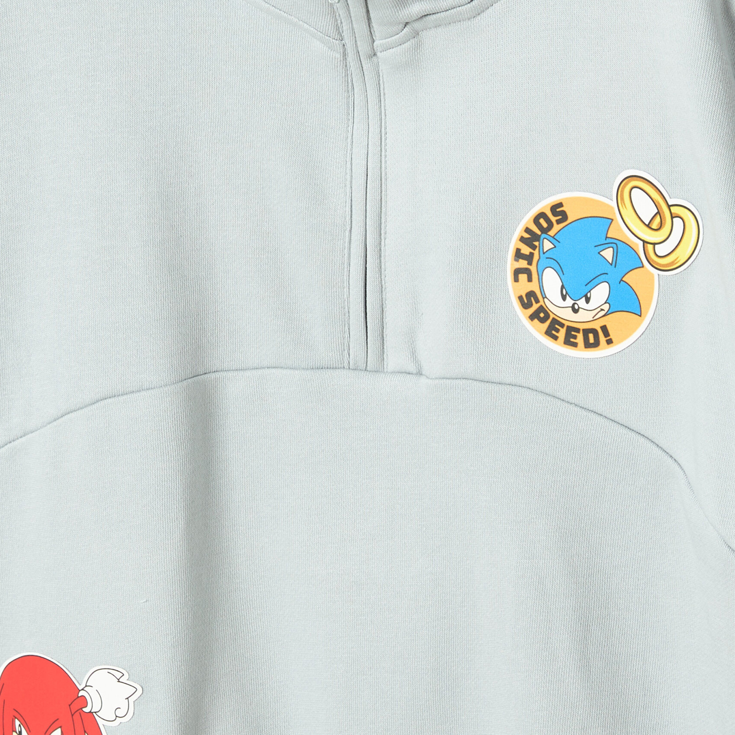 طقم سويت شيرت بياقة عالية وأكمام طويلة مع بنطلون رياضي بطبعات سونيك-boys-clothing-setsandcoords-image-5