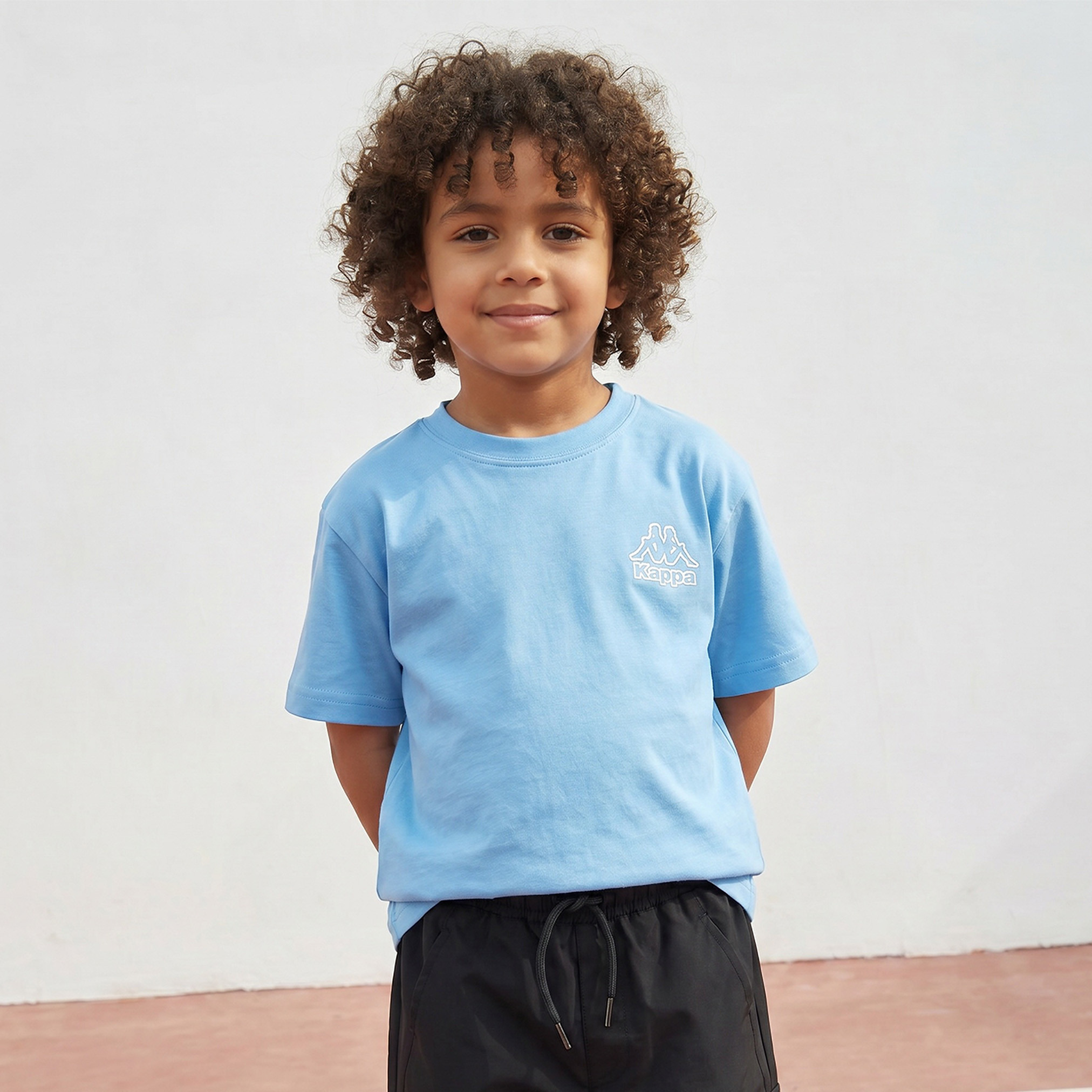 Kappa Crew Neck Short Sleeves T-shirt with Logo Print-boys-clothing-tshirtsandpolos-image-1