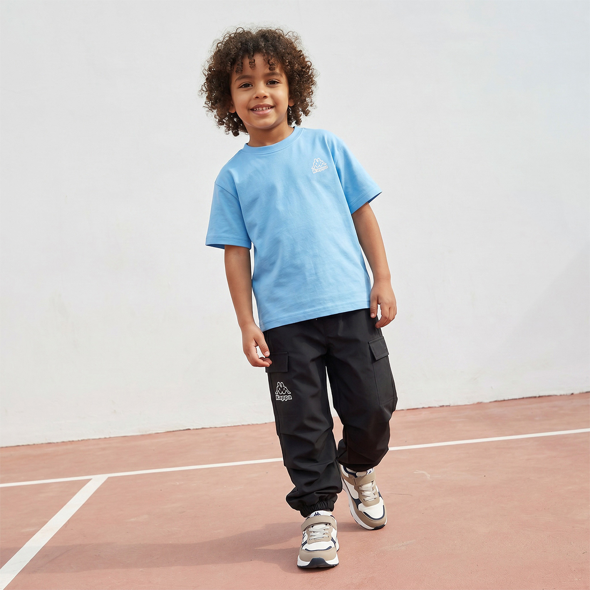 Kappa Crew Neck Short Sleeves T-shirt with Logo Print-boys-clothing-tshirtsandpolos-image-2