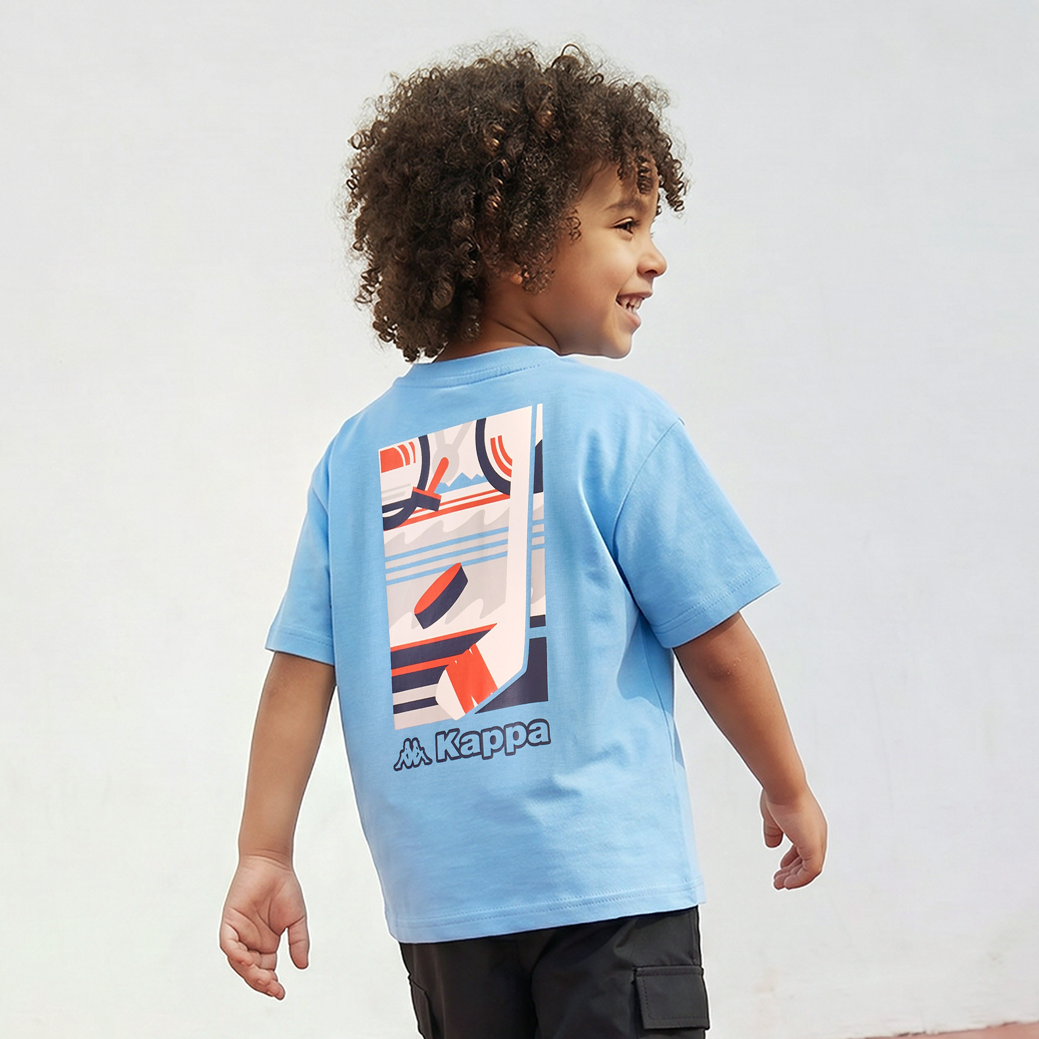 Kappa Crew Neck Short Sleeves T-shirt with Logo Print-boys-clothing-tshirtsandpolos-image-3