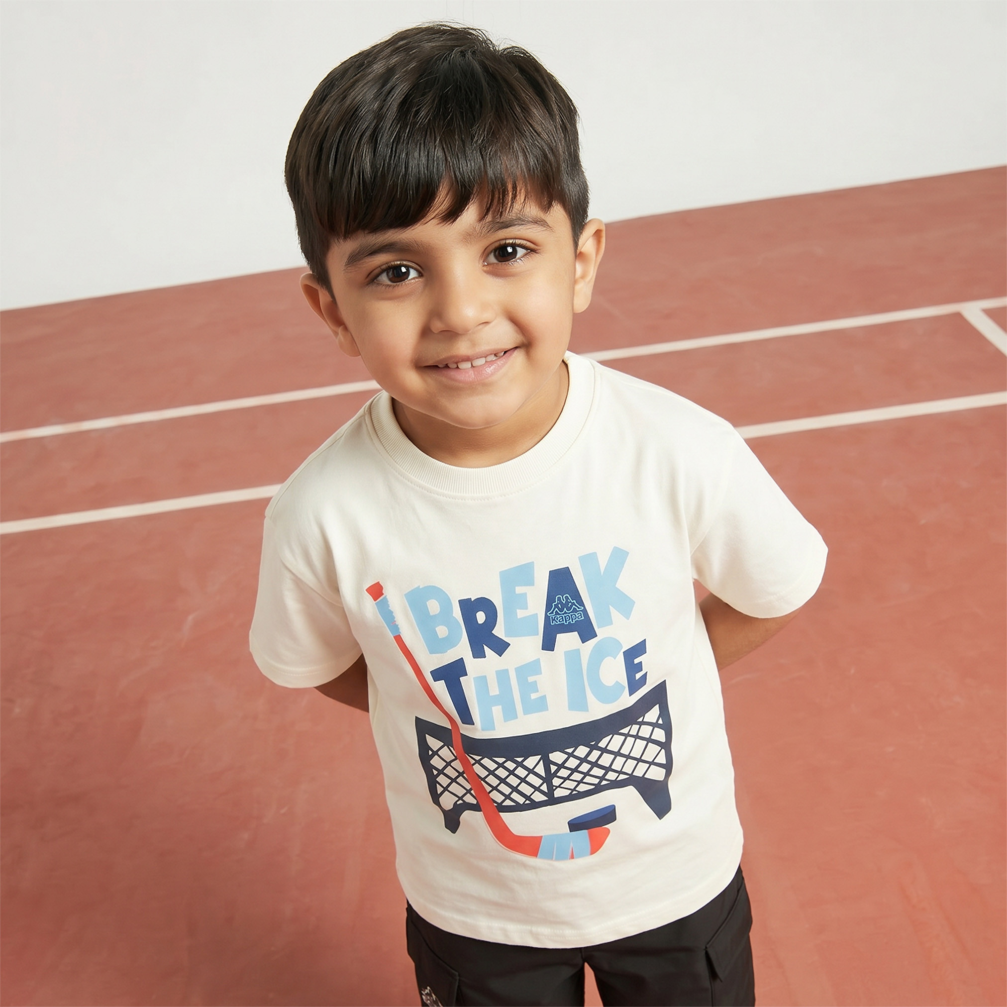 Kappa Crew Neck Short Sleeves T-shirt with Ice Hockey Print-boys-clothing-tshirtsandpolos-image-1