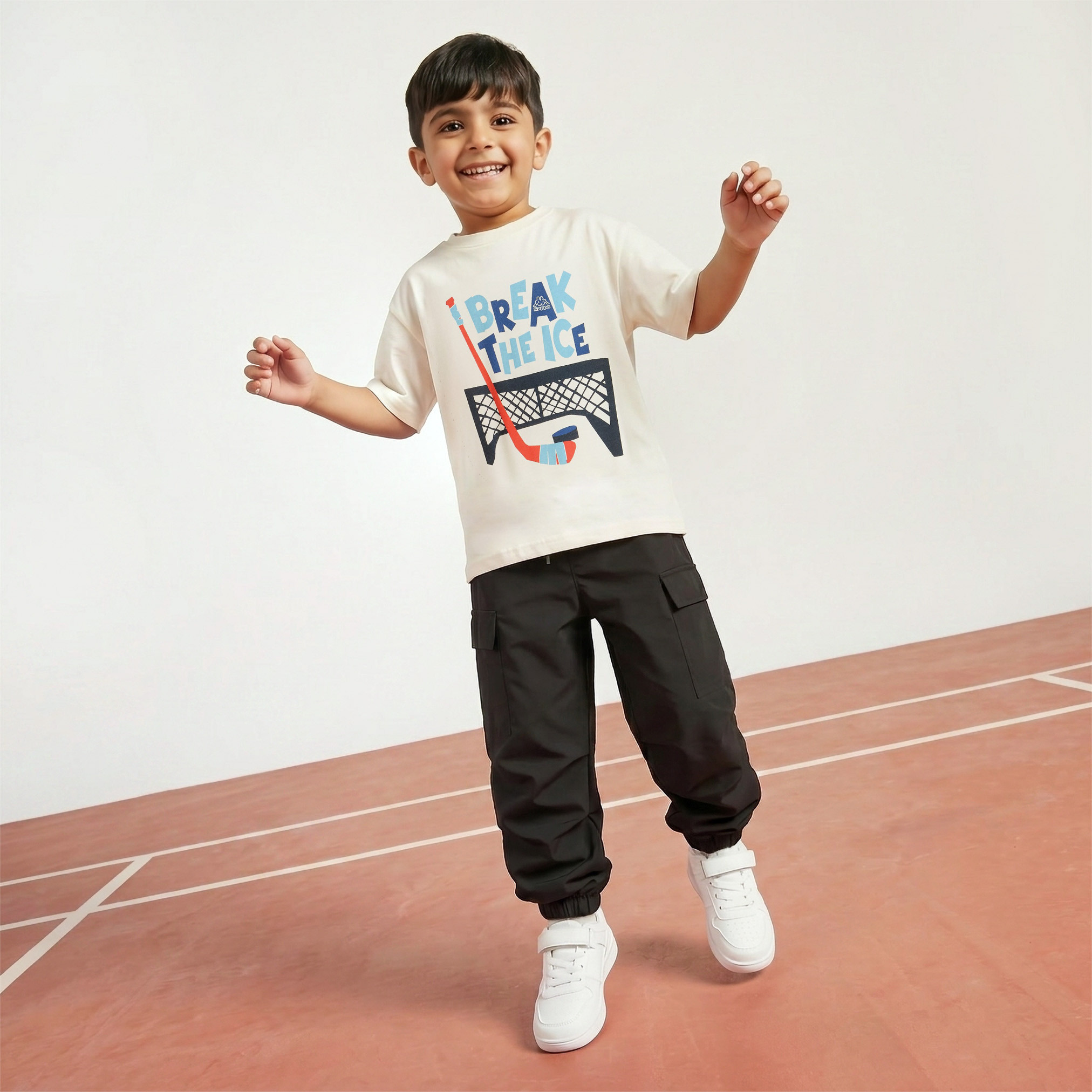 Kappa Crew Neck Short Sleeves T-shirt with Ice Hockey Print-boys-clothing-tshirtsandpolos-image-2