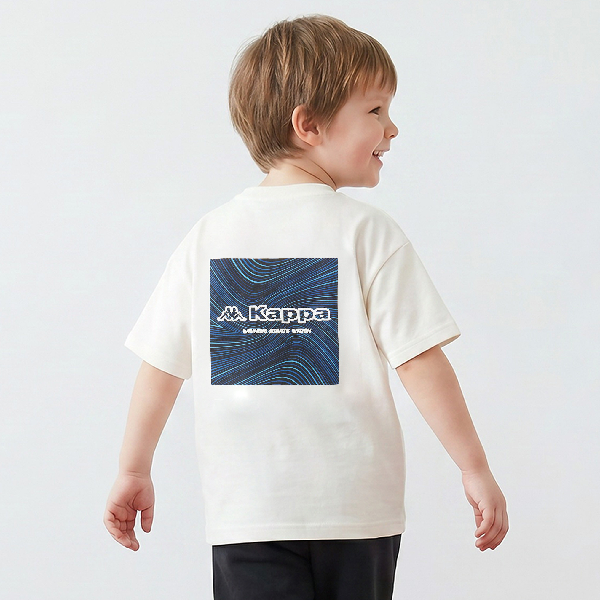 Kappa Crew Neck Short Sleeves T-shirt with Logo Print-boys-clothing-tshirtsandpolos-image-3