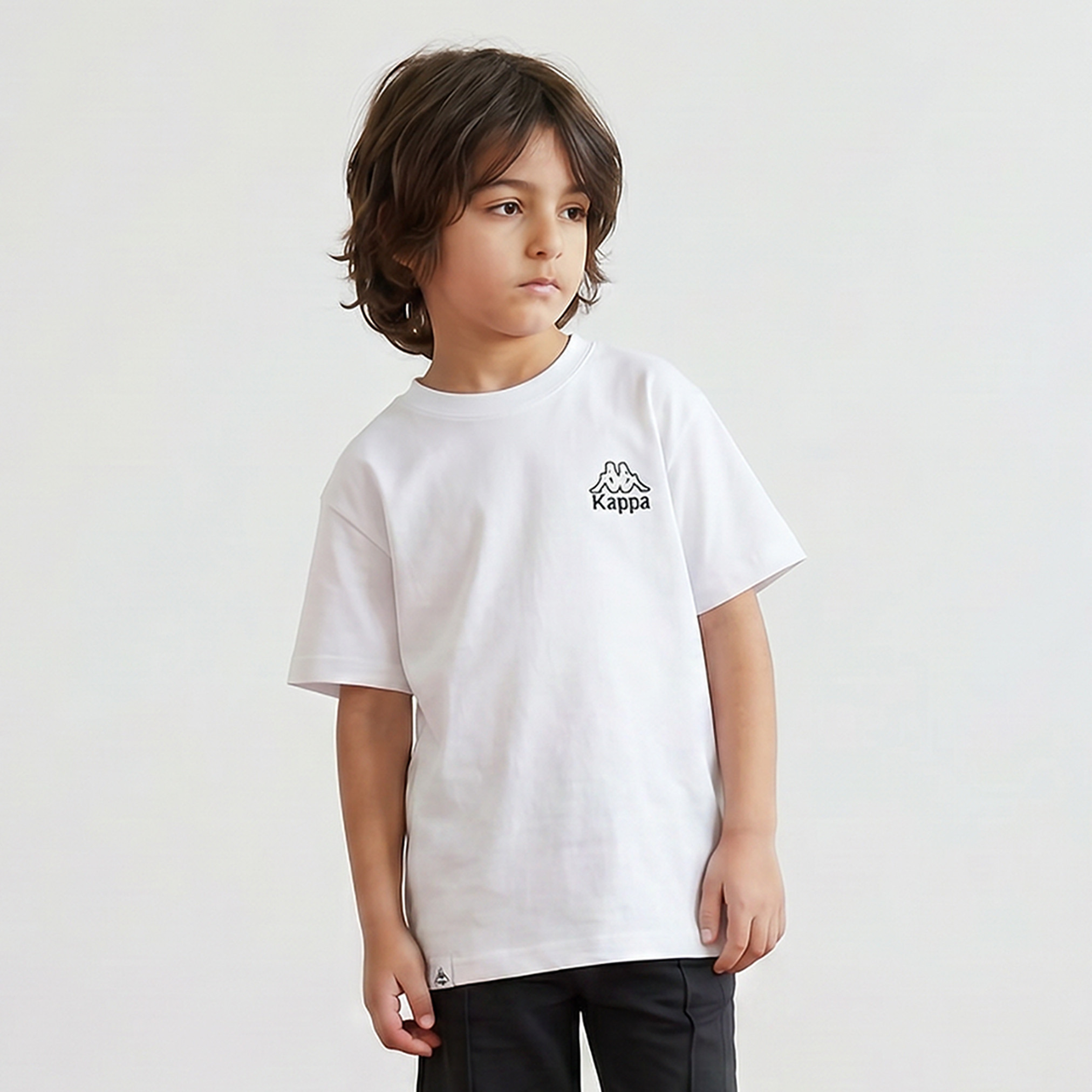 Kappa Crew Neck Short Sleeves T-shirt with Logo Print-boys-clothing-tshirtsandpolos-image-1