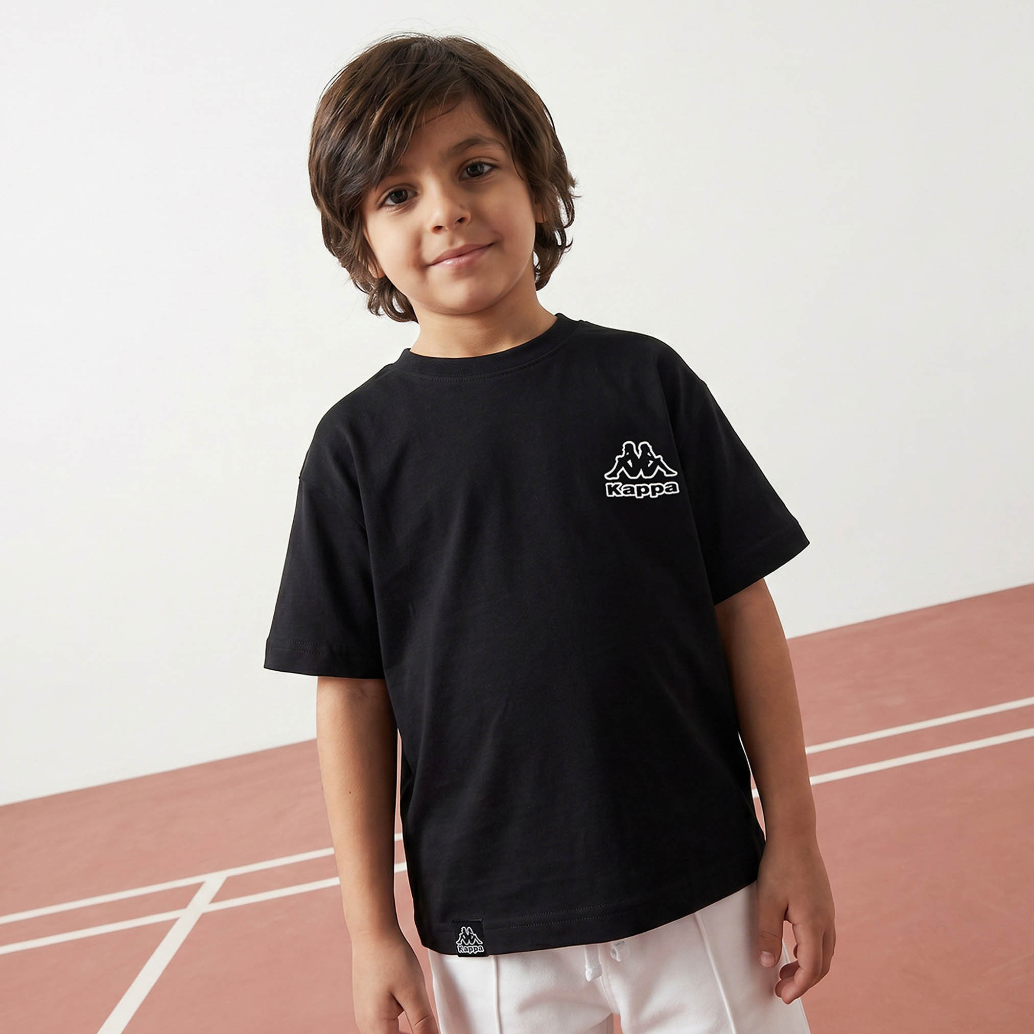 Kappa Crew Neck Short Sleeves T-shirt with Logo Print-boys-clothing-tshirtsandpolos-image-5