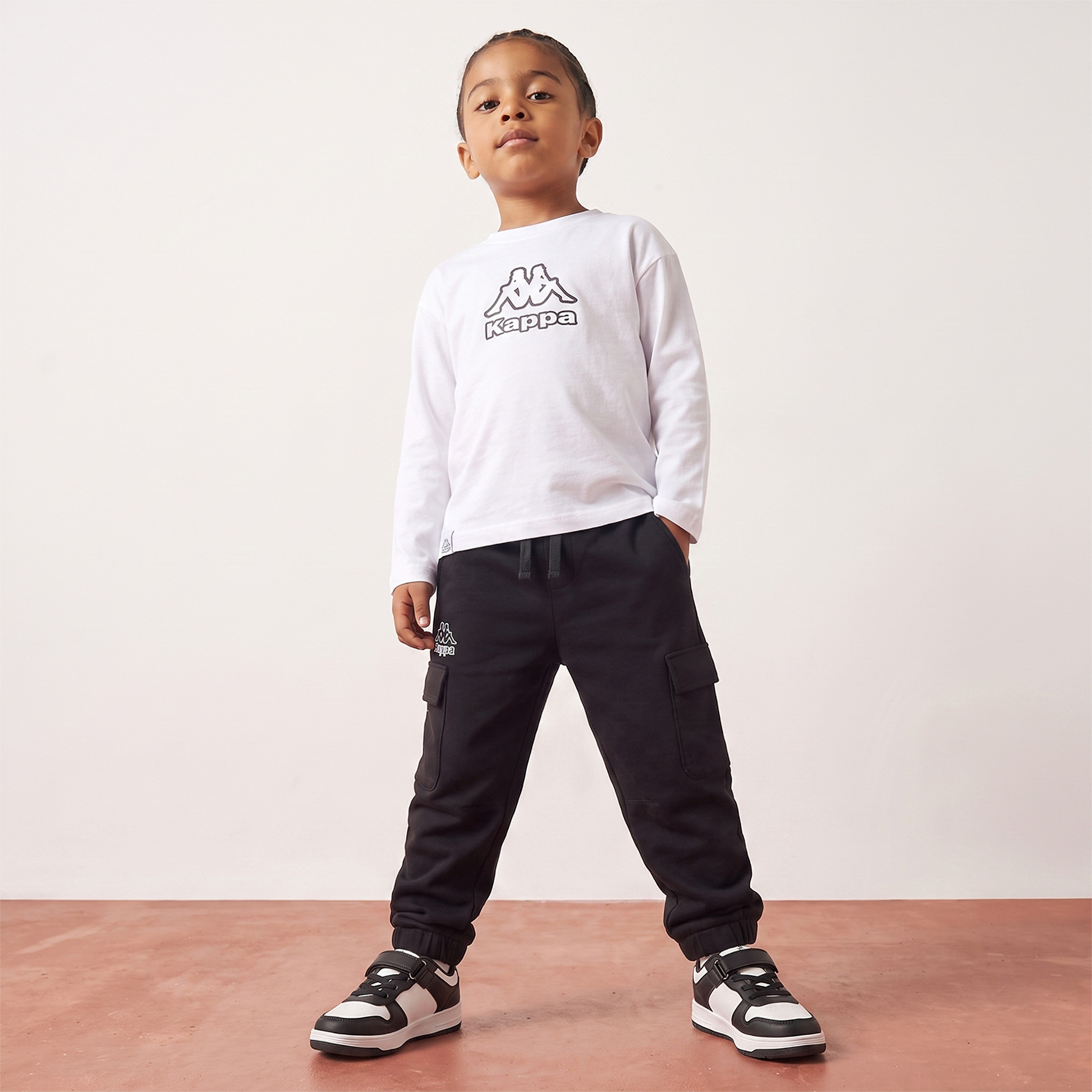 Kappa Crew Neck Long Sleeves T-shirt with Logo Print-boys-clothing-tshirtsandpolos-image-2