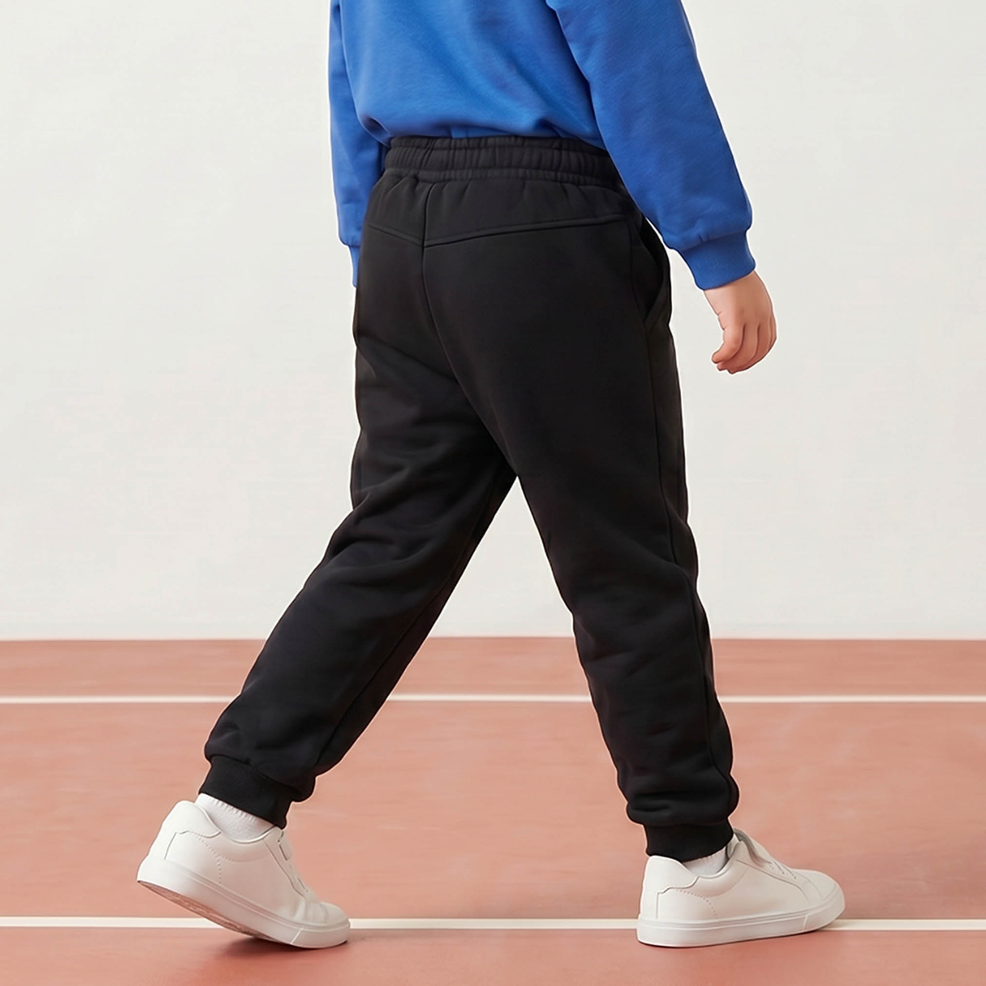 بنطلون رياضي بخصر مطاطي برباط وطبعات شعار من كابا-boys-clothing-bottoms-joggersandtrackpants-image-3