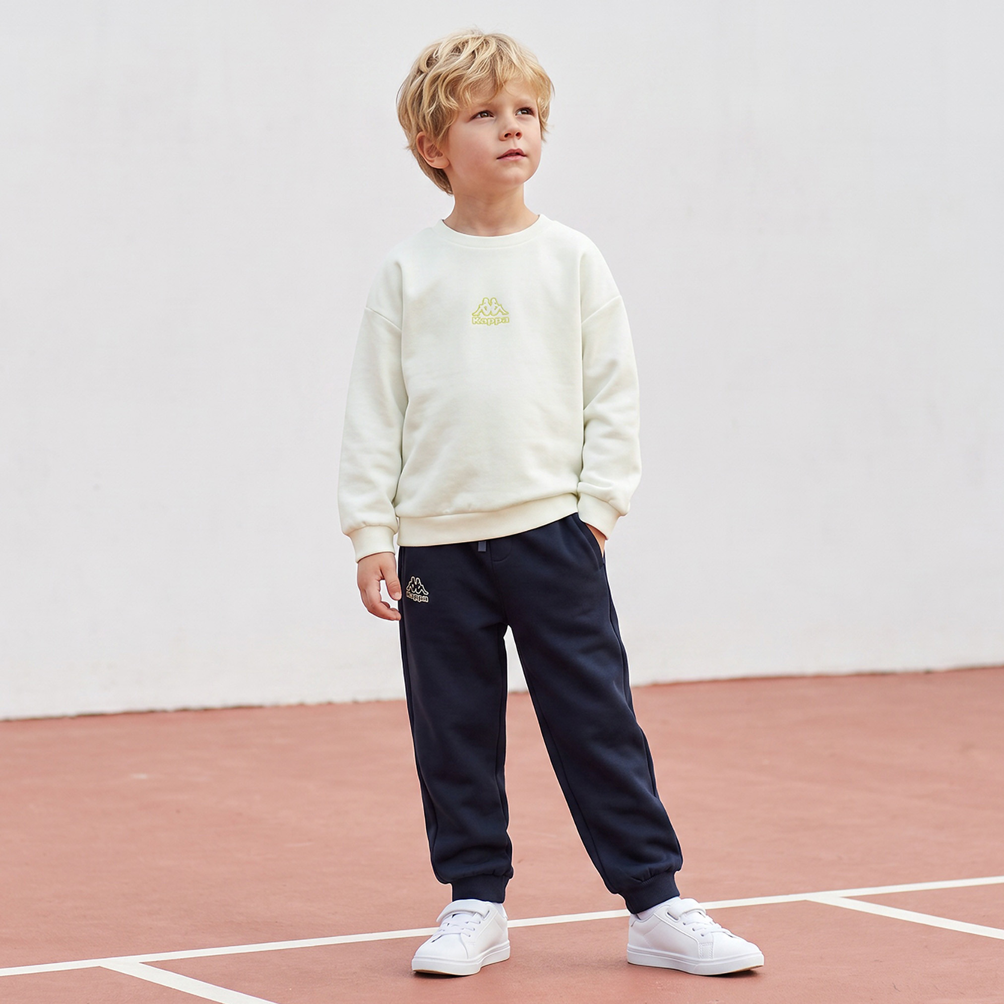 Kappa Mountain Print Sweatshirt with Long Sleeves-baby-boys-clothing-winterwear-sweatshirts-image-5
