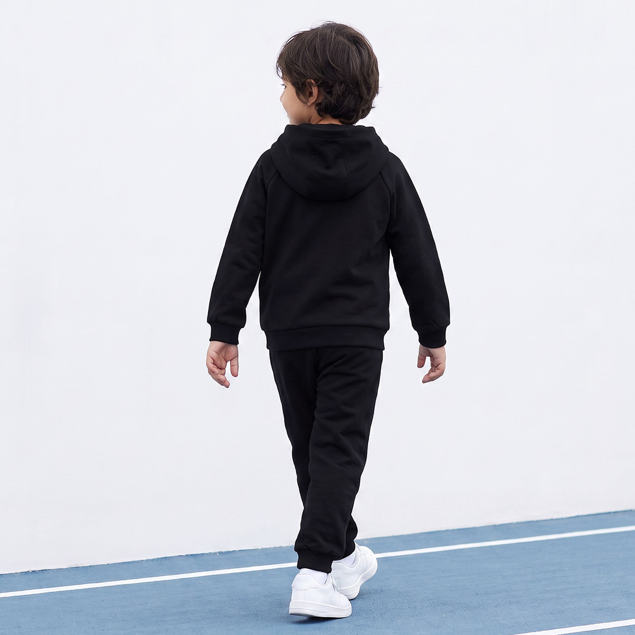 Kappa Hooded Long Sleeves Sweatshirt and Joggers Set with Piping Design-boys-clothing-setsandcoords-image-2