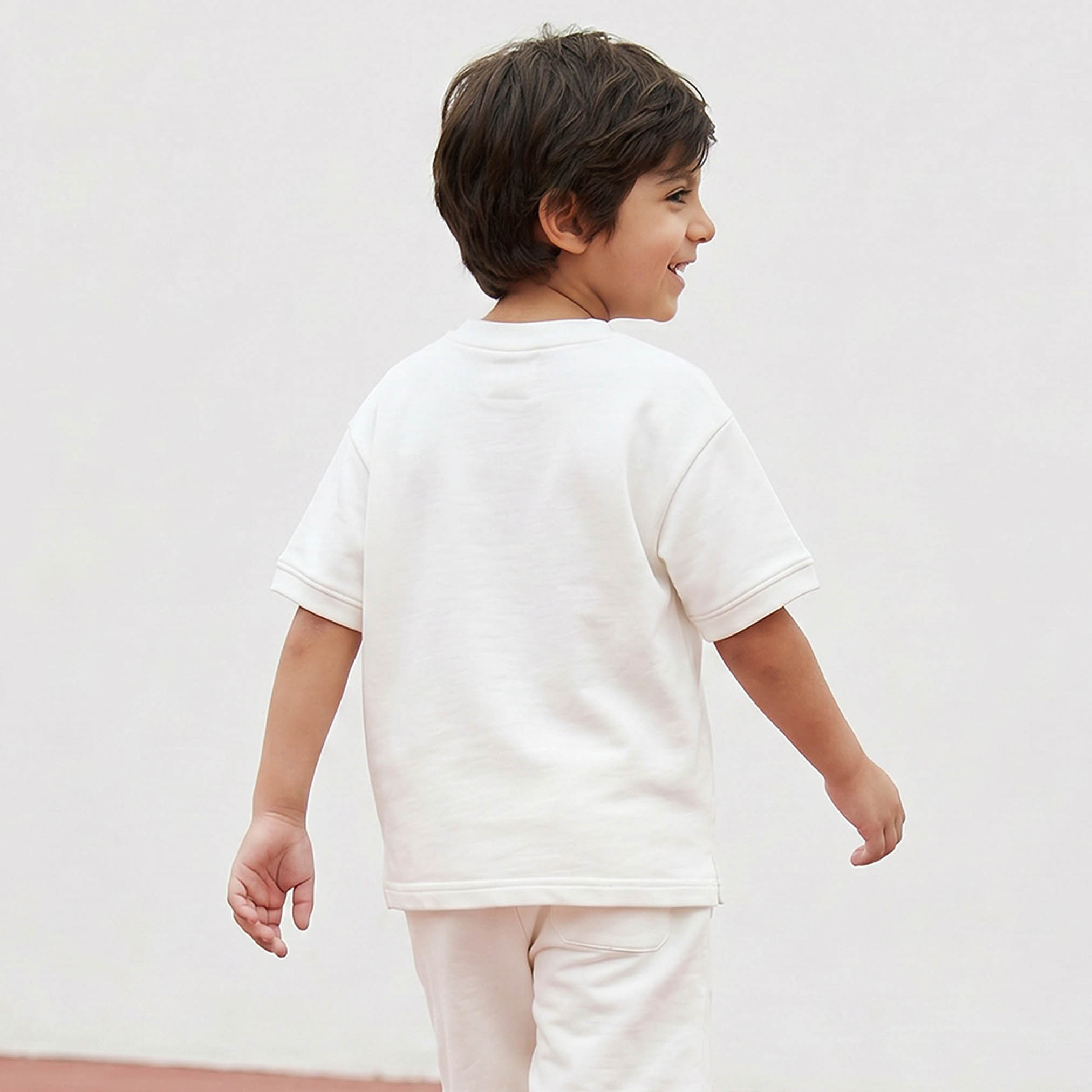 Kappa Crew Neck Short Sleeves T-shirt and Shorts Set with Drawstring Closure-boys-clothing-setsandcoords-image-3