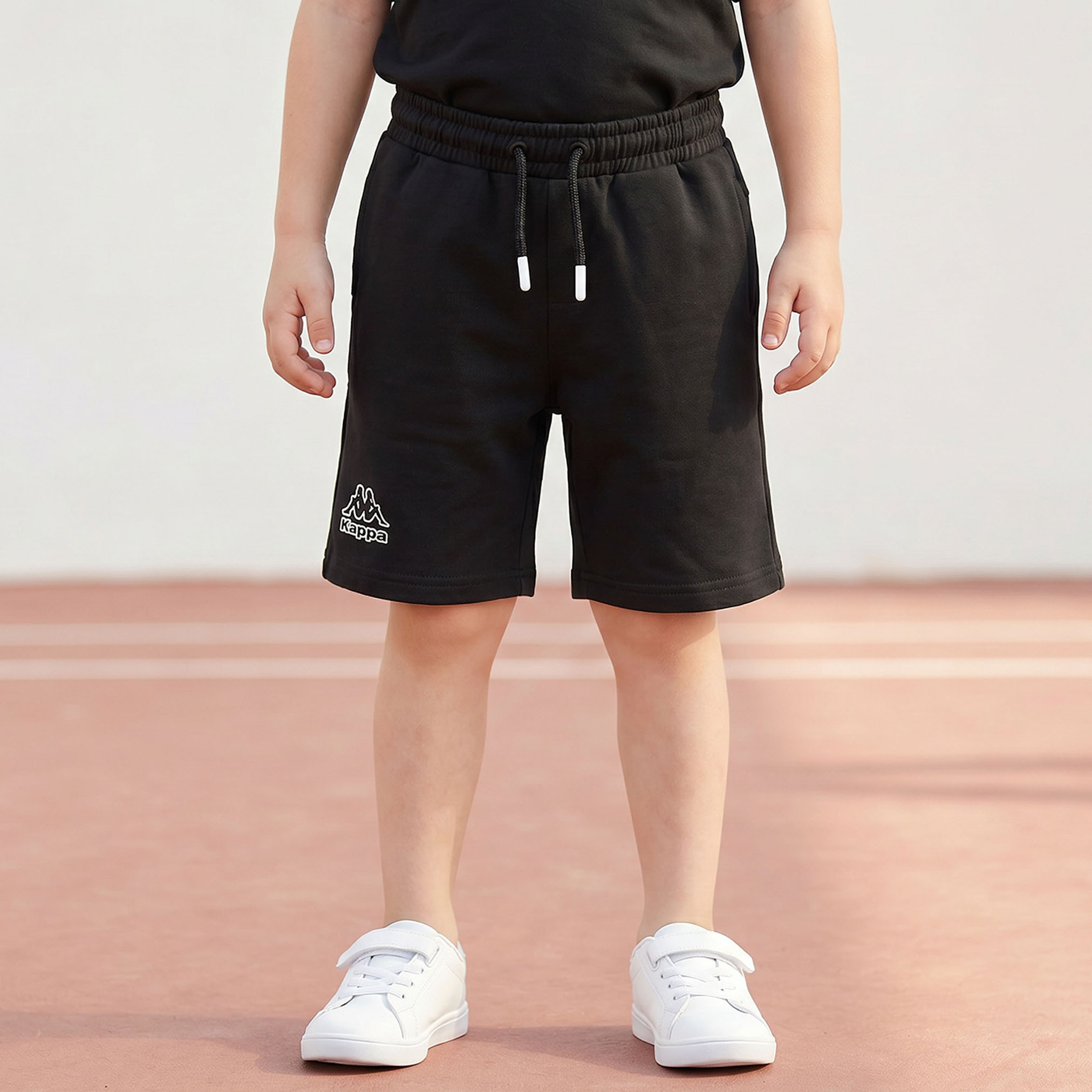 Kappa Crew Neck Short Sleeves T-shirt and Shorts Set with Logo Print-boys-clothing-setsandcoords-image-3