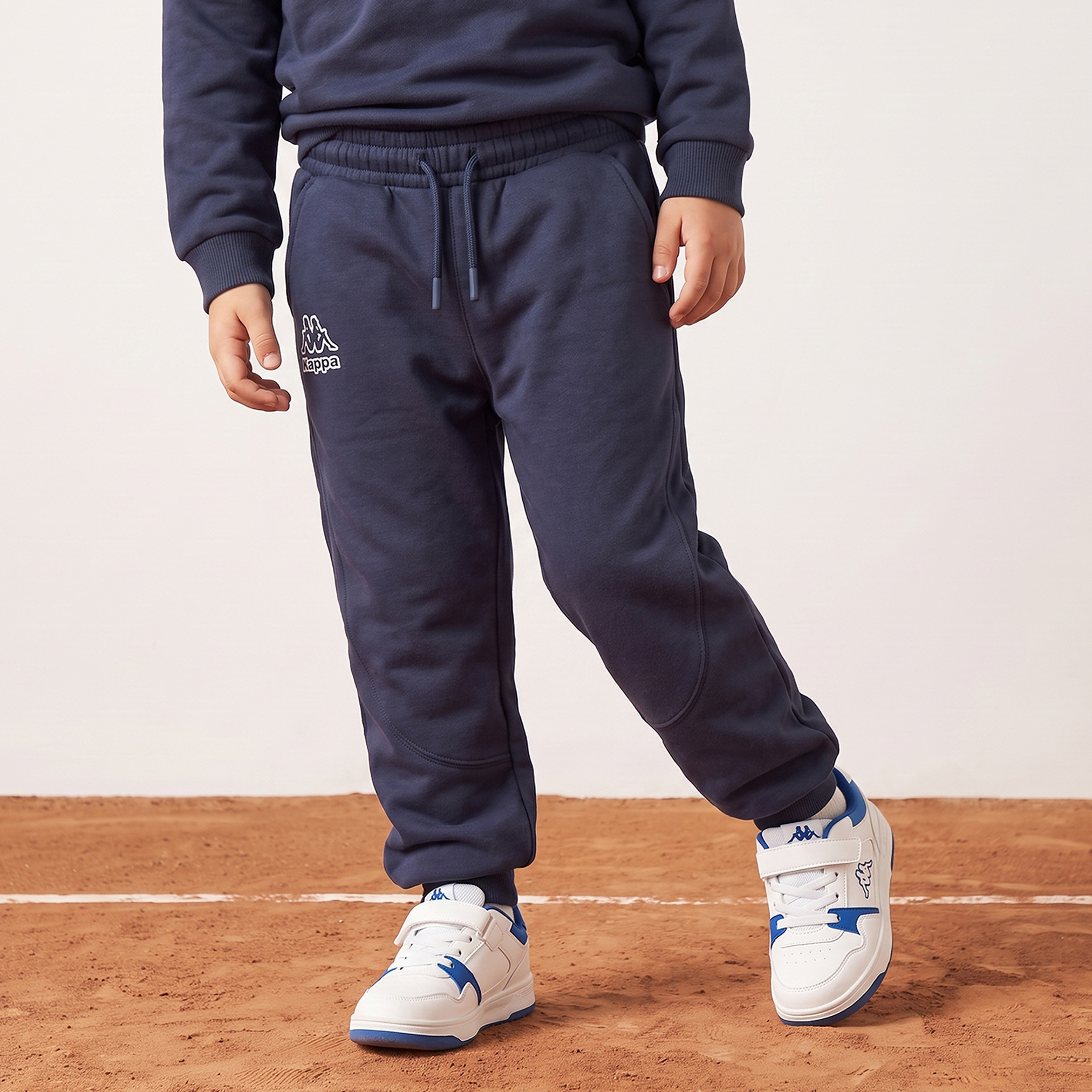 Kappa Crew Neck Long Sleeves Sweatshirt and Joggers Set with Logo Print-boys-clothing-setsandcoords-image-3
