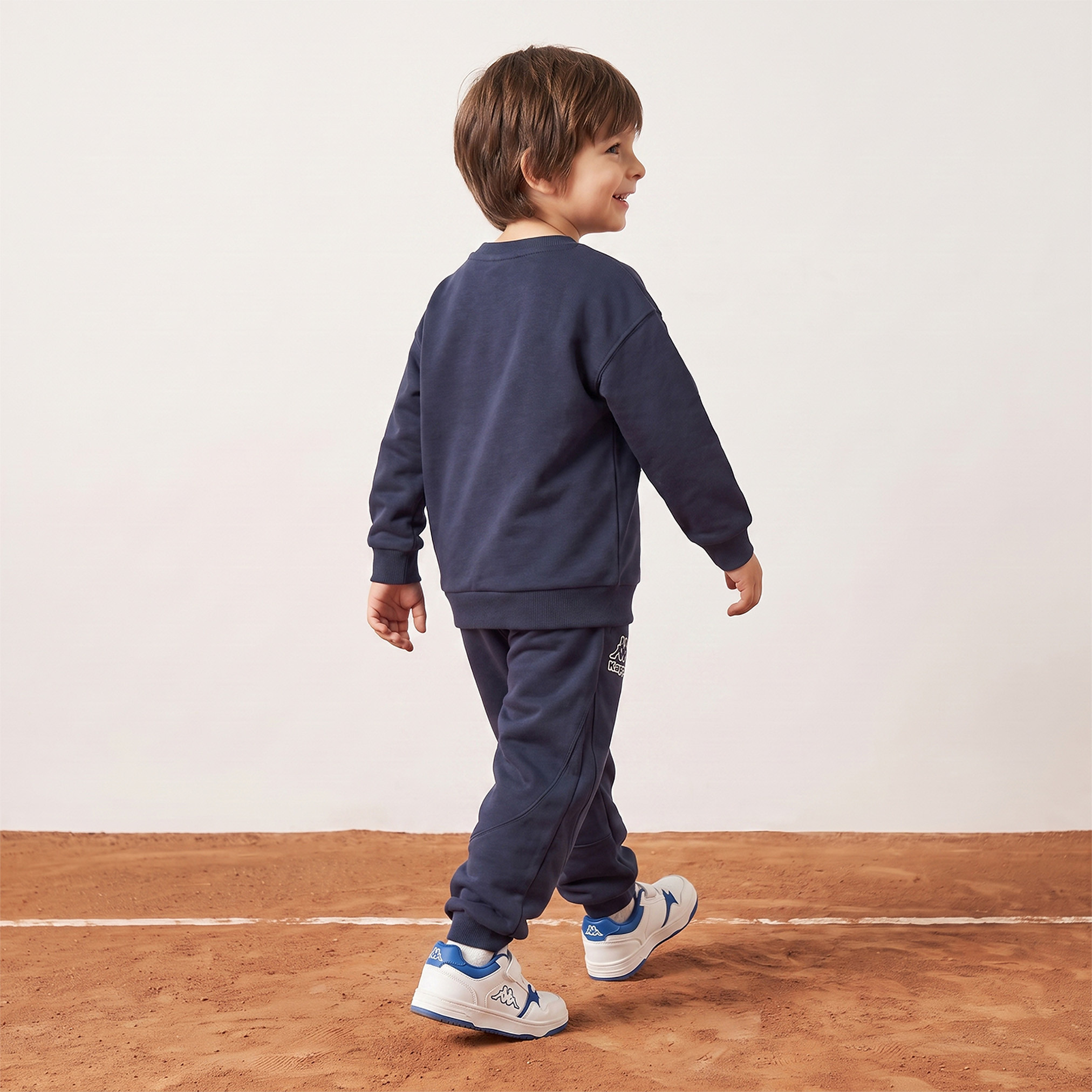 Kappa Crew Neck Long Sleeves Sweatshirt and Joggers Set with Logo Print-boys-clothing-setsandcoords-image-4
