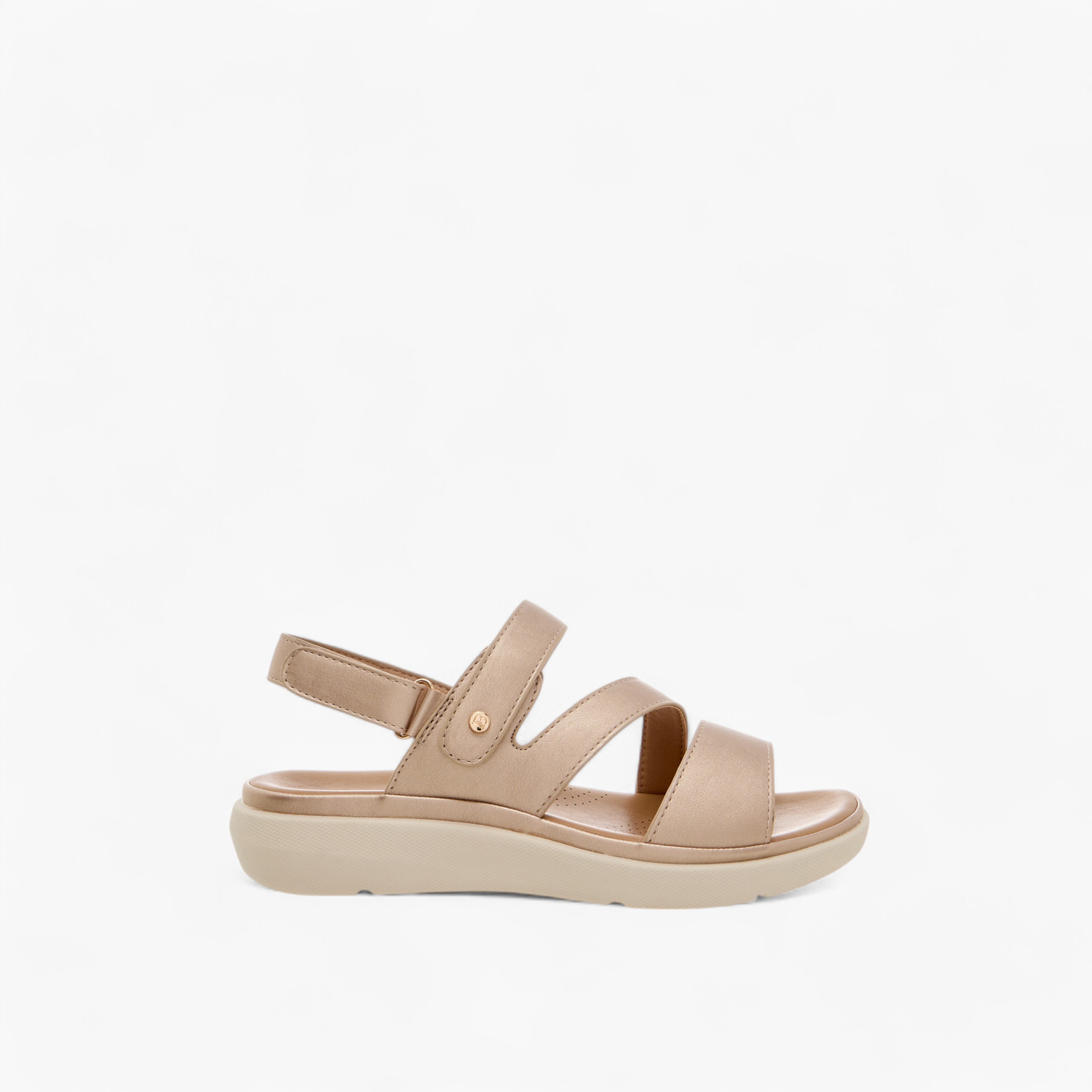 Flora Bella Solid Comfort Sandals with Hook and Loop Closure-women-shoes-flats-sandals-image-3