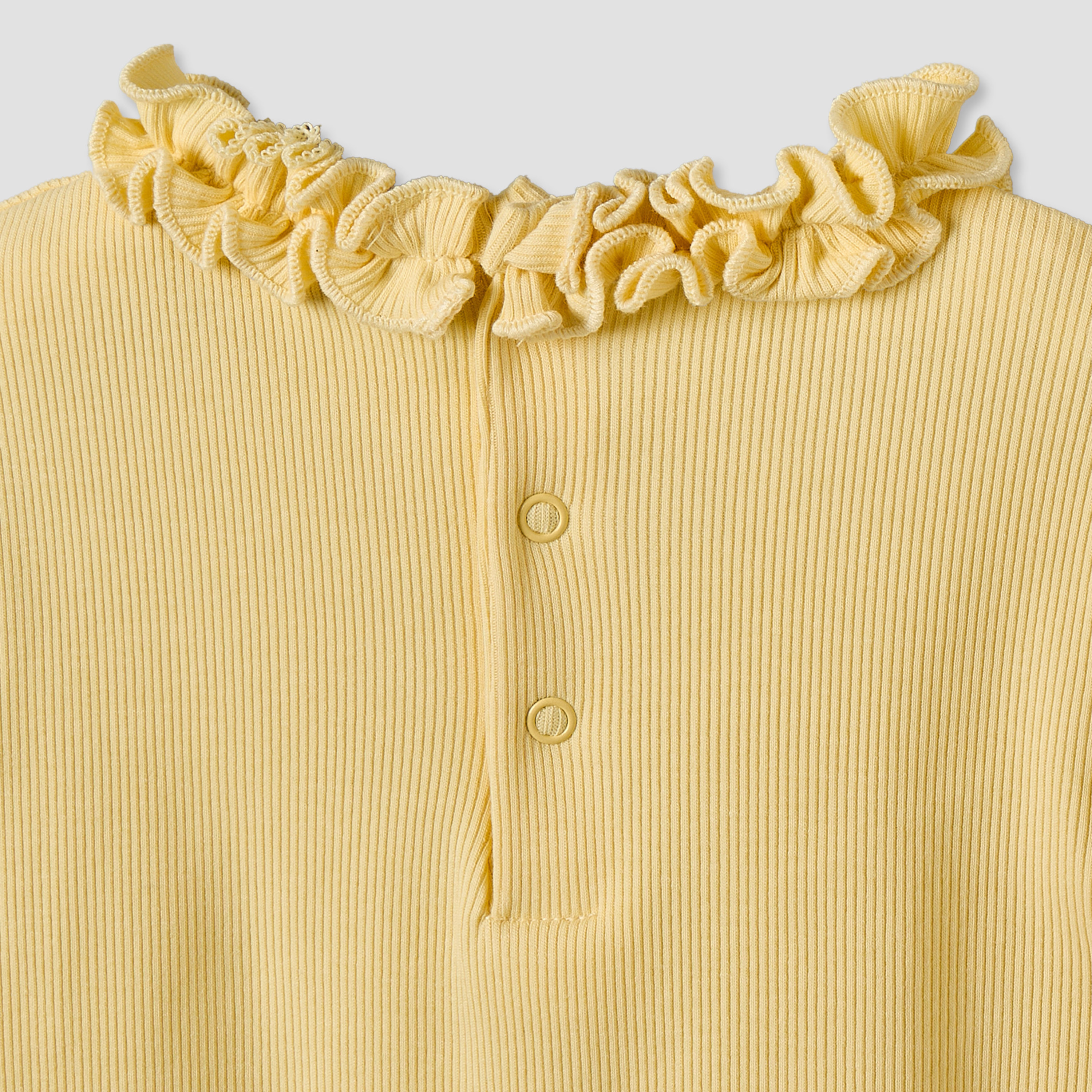 Juniors Crew Neck Short Sleeves T-shirt with Ruffle Trim-baby-girls-clothing-tshirts-image-5