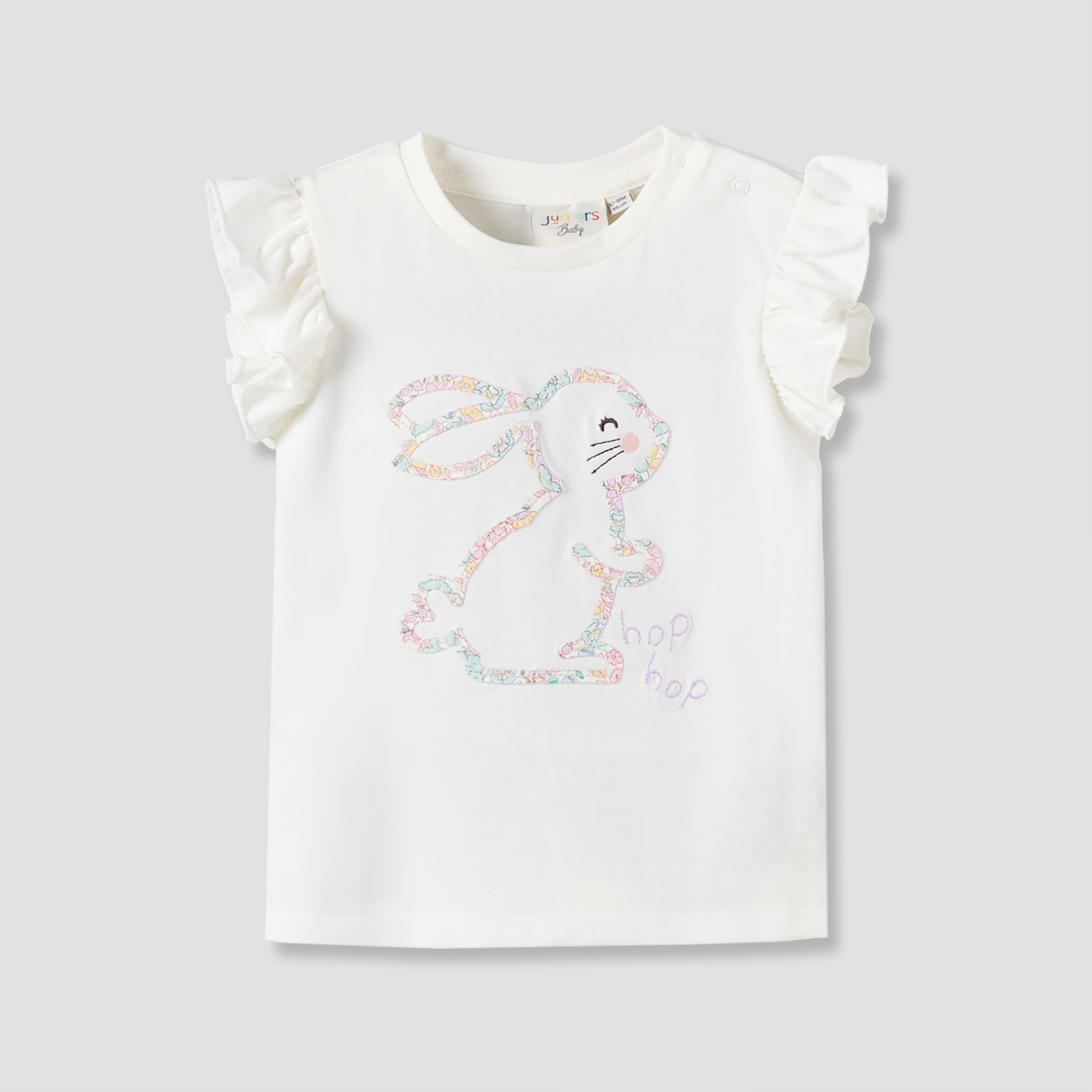 تيشيرتات بياقة مستديرة وأكمام قصيرة وطبعات متنوعة من جونيورز - عبوة 3 قطع-baby-girls-clothing-tshirts-image-4
