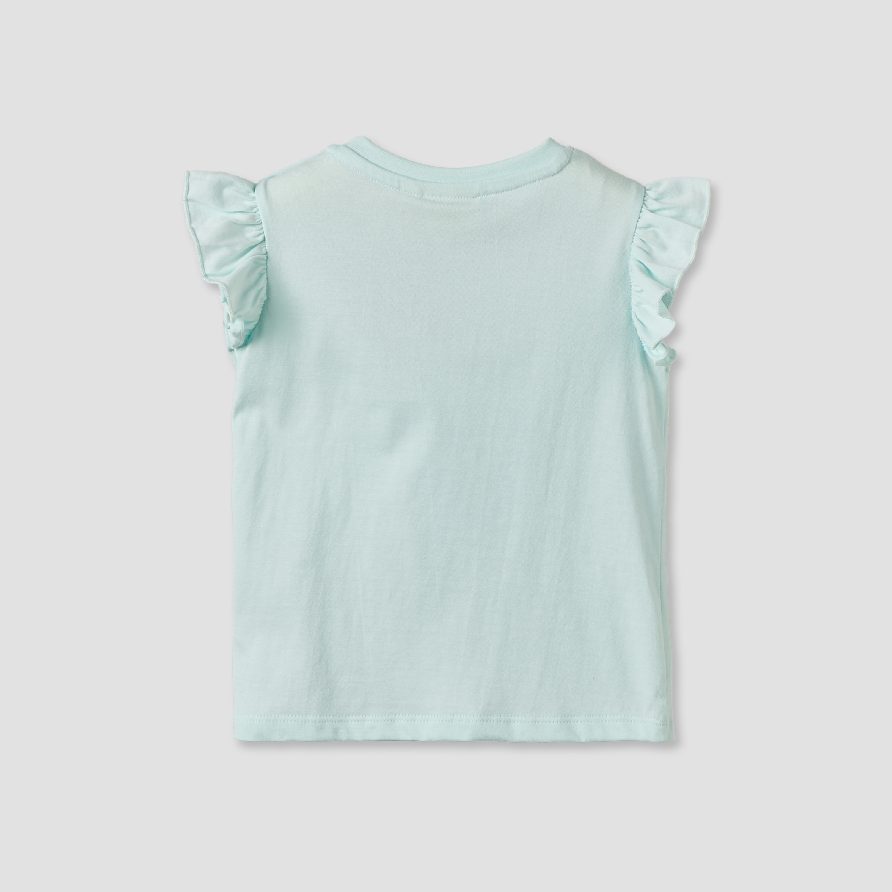 Juniors Crew Neck Sleeveless T-shirt with Heart Applique-baby-girls-clothing-tshirts-image-3