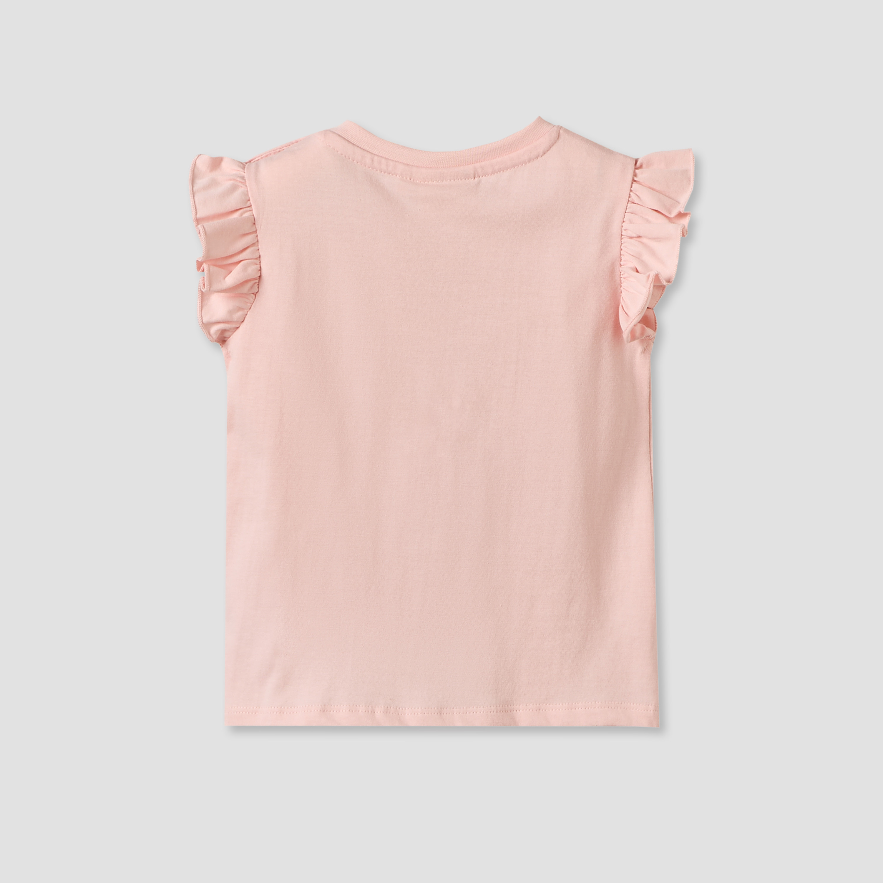 Juniors Crew Neck Sleeveless T-shirt with Fairy Print-baby-girls-clothing-tshirts-image-3