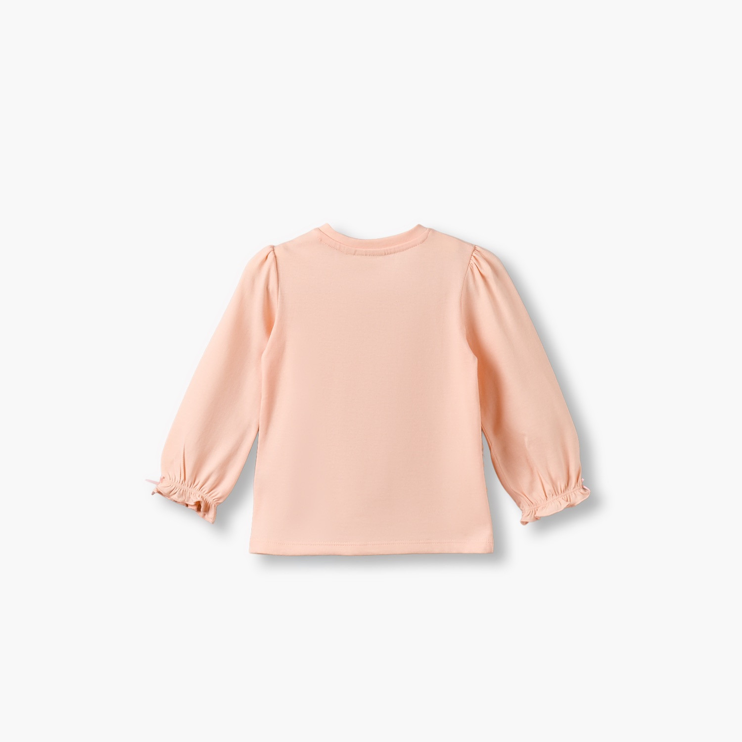 Juniors Crew Neck Short Sleeves T-shirt with Stripes-baby-girls-clothing-tshirts-image-3