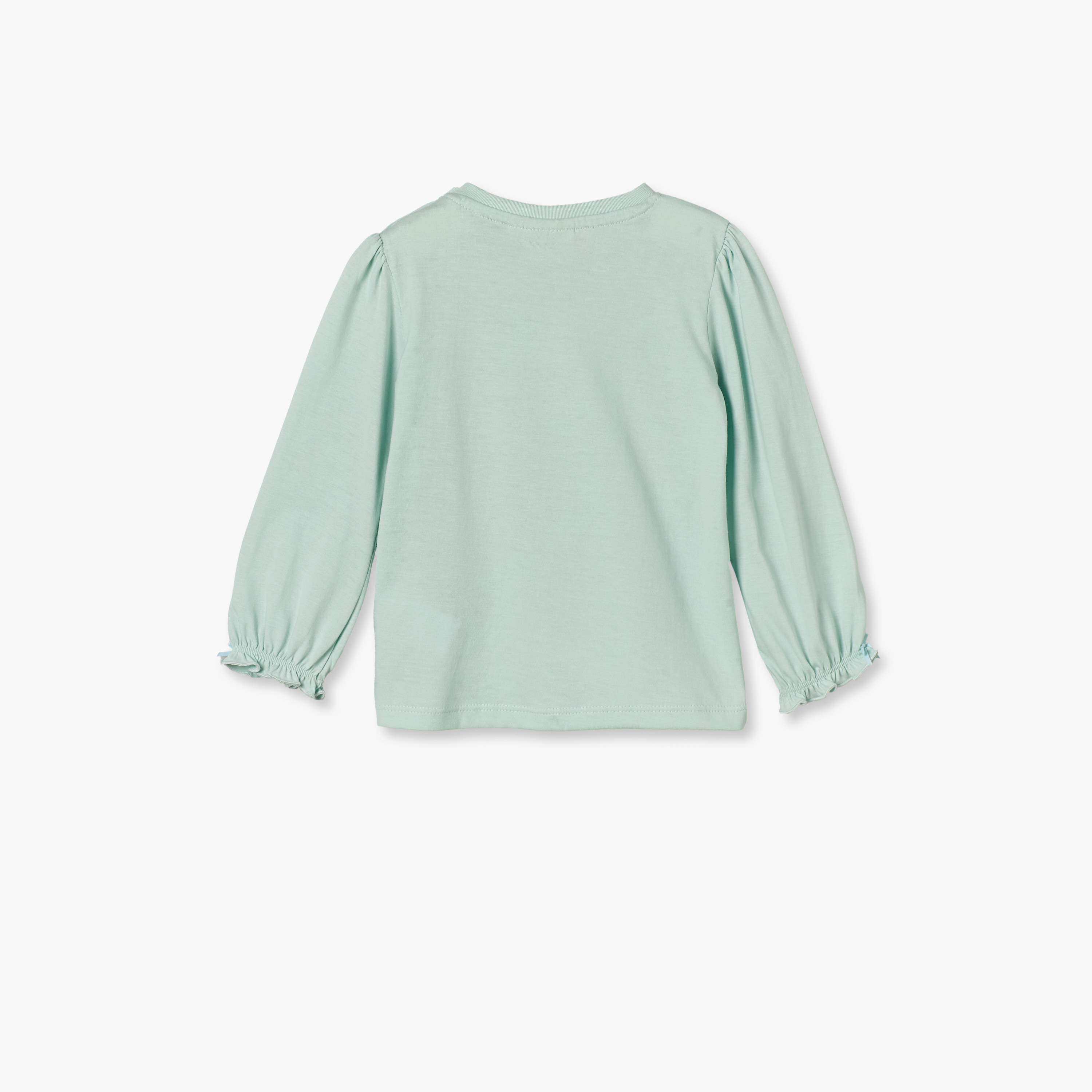 تيشيرت بأكمام طويلة وطبعات بنت وياقة ضيقة من جونيورز-baby-girls-clothing-tshirts-image-3