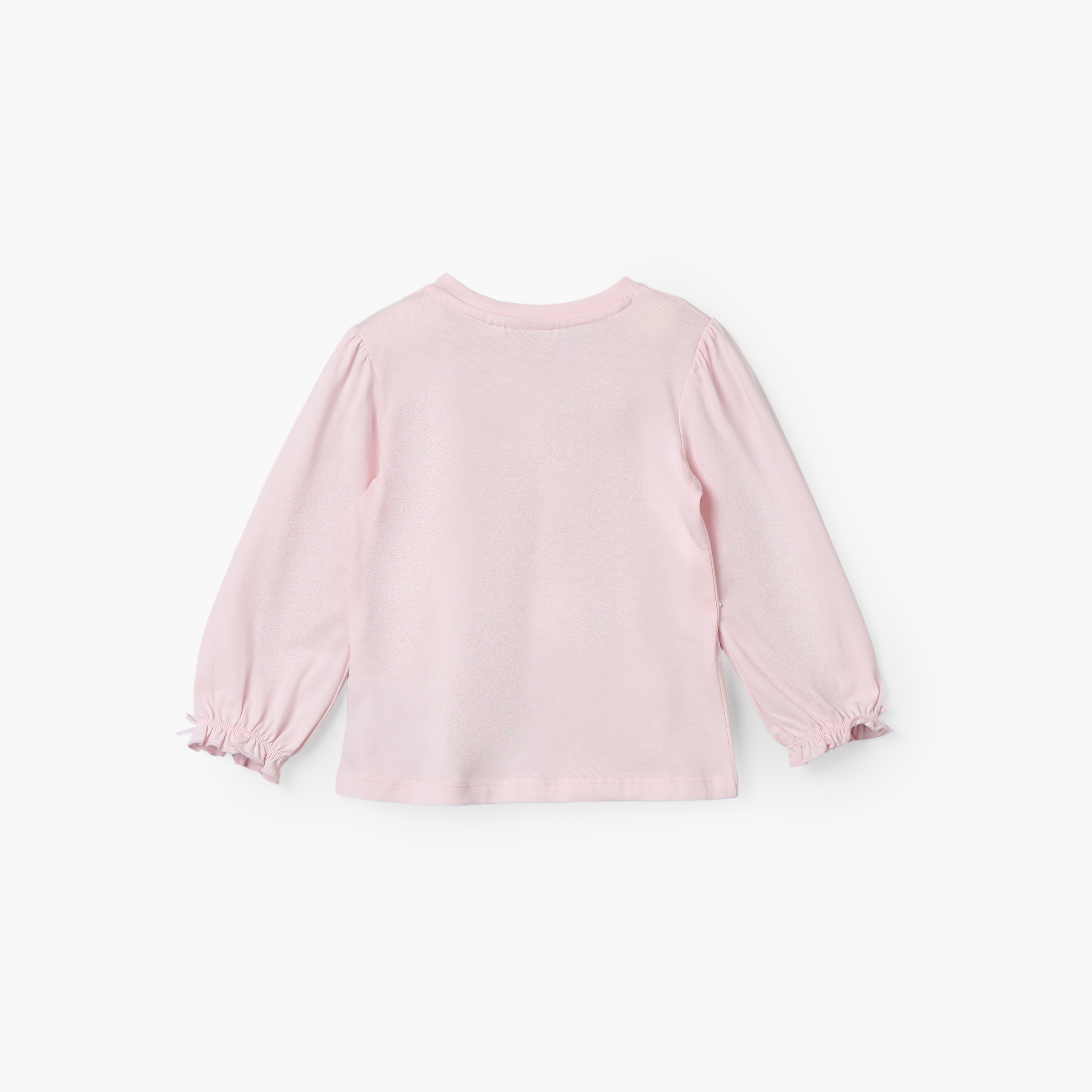 تيشيرت بياقة ضيقة وأكمام طويلة وطبعات من جونيورز-baby-girls-clothing-tshirts-image-3