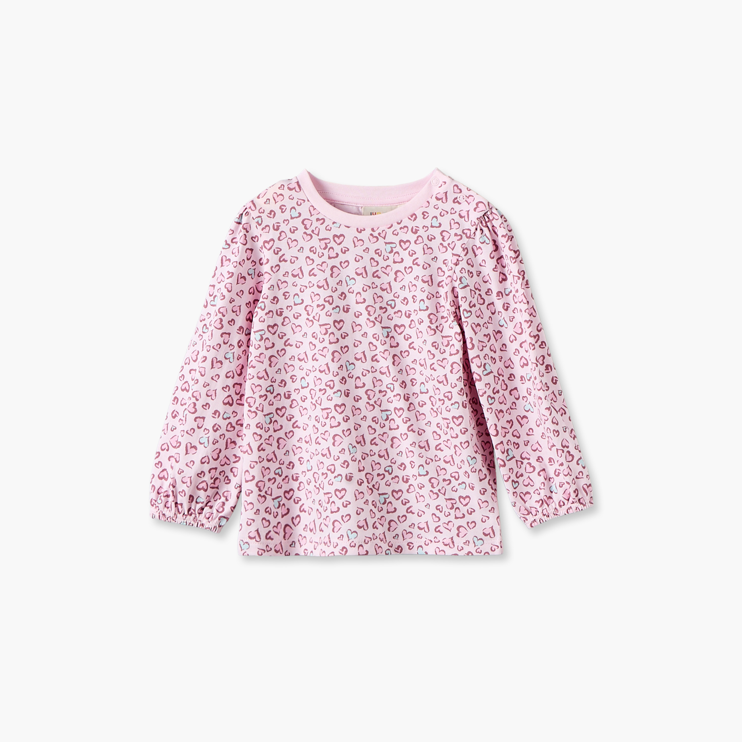 طقم تيشيرتات بياقة مستديرة وأكمام طويلة بطبعات فيونكات من جونيورز - 3 قطع-baby-girls-clothing-tshirts-image-2