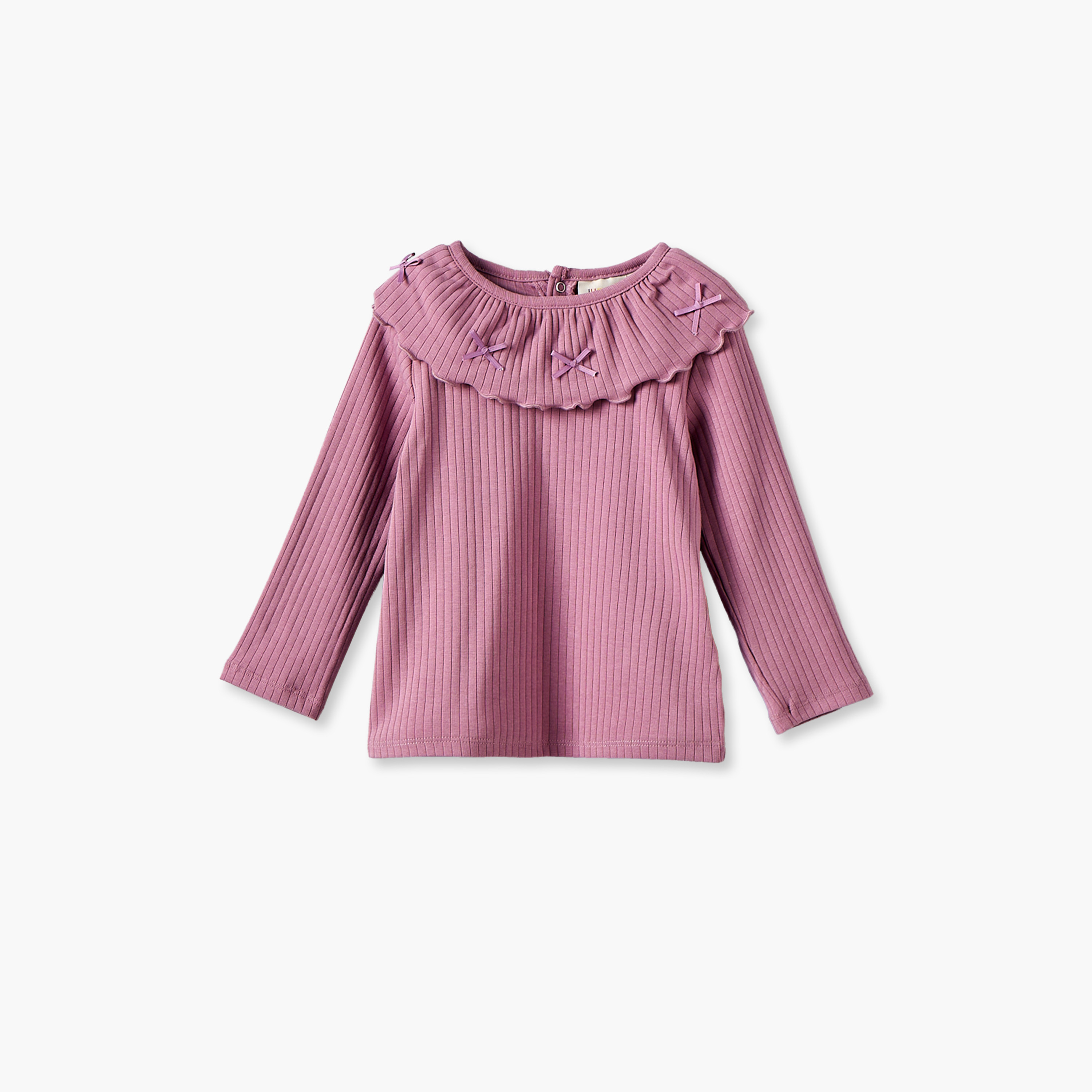 طقم تيشيرتات بياقة مستديرة وأكمام طويلة بطبعات فيونكات من جونيورز - 3 قطع-baby-girls-clothing-tshirts-image-3