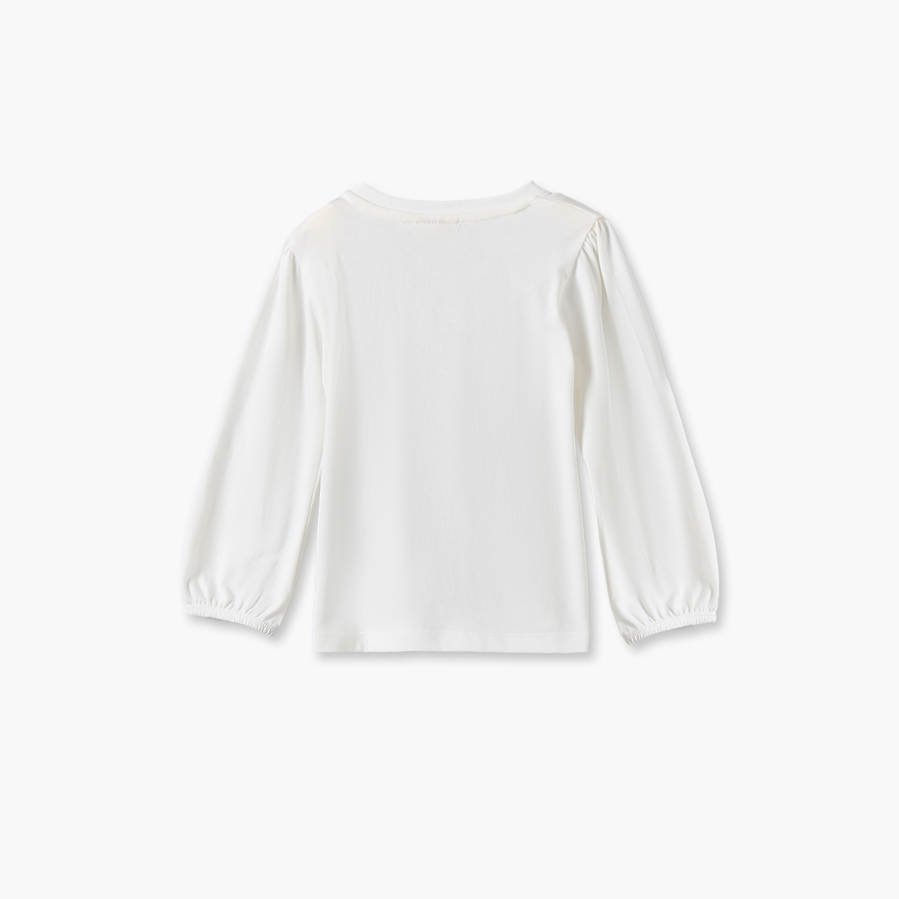 طقم تيشيرتات بياقة مستديرة وأكمام طويلة بطبعات فيونكات من جونيورز - 3 قطع-baby-girls-clothing-tshirts-image-5