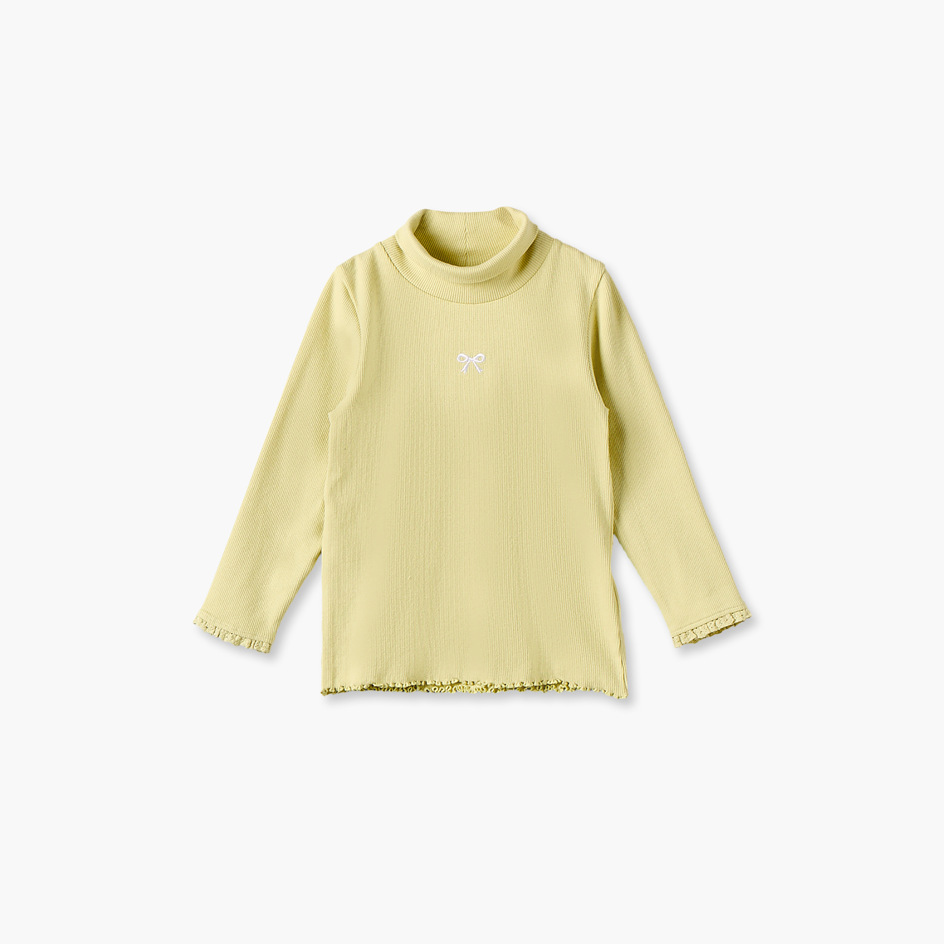 طقم بلوزة بياقة عالية وأكمام طويلة وطبعات زهرية من جونيورز - قطعتين-baby-girls-clothing-tshirts-image-2