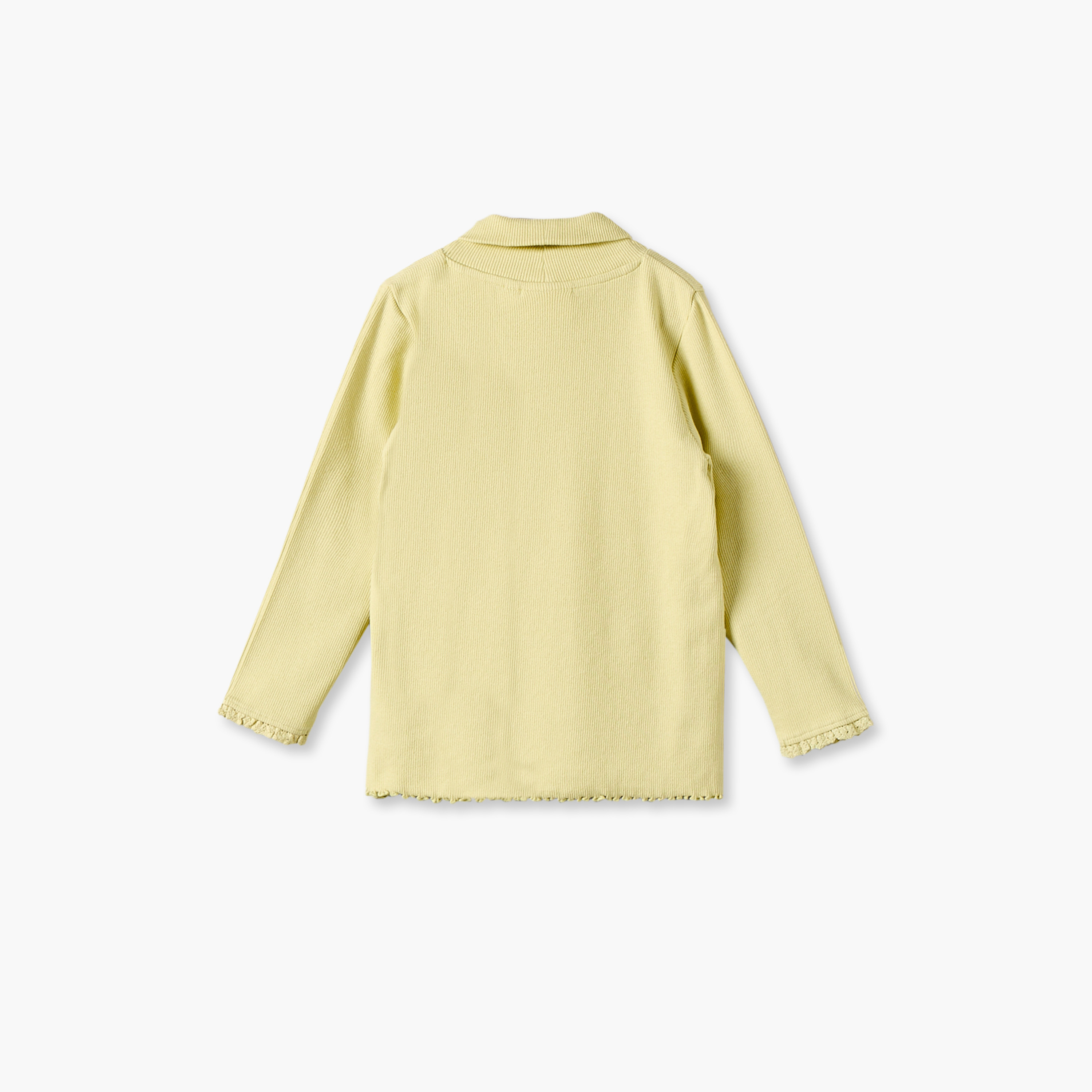 طقم بلوزة بياقة عالية وأكمام طويلة وطبعات زهرية من جونيورز - قطعتين-baby-girls-clothing-tshirts-image-3