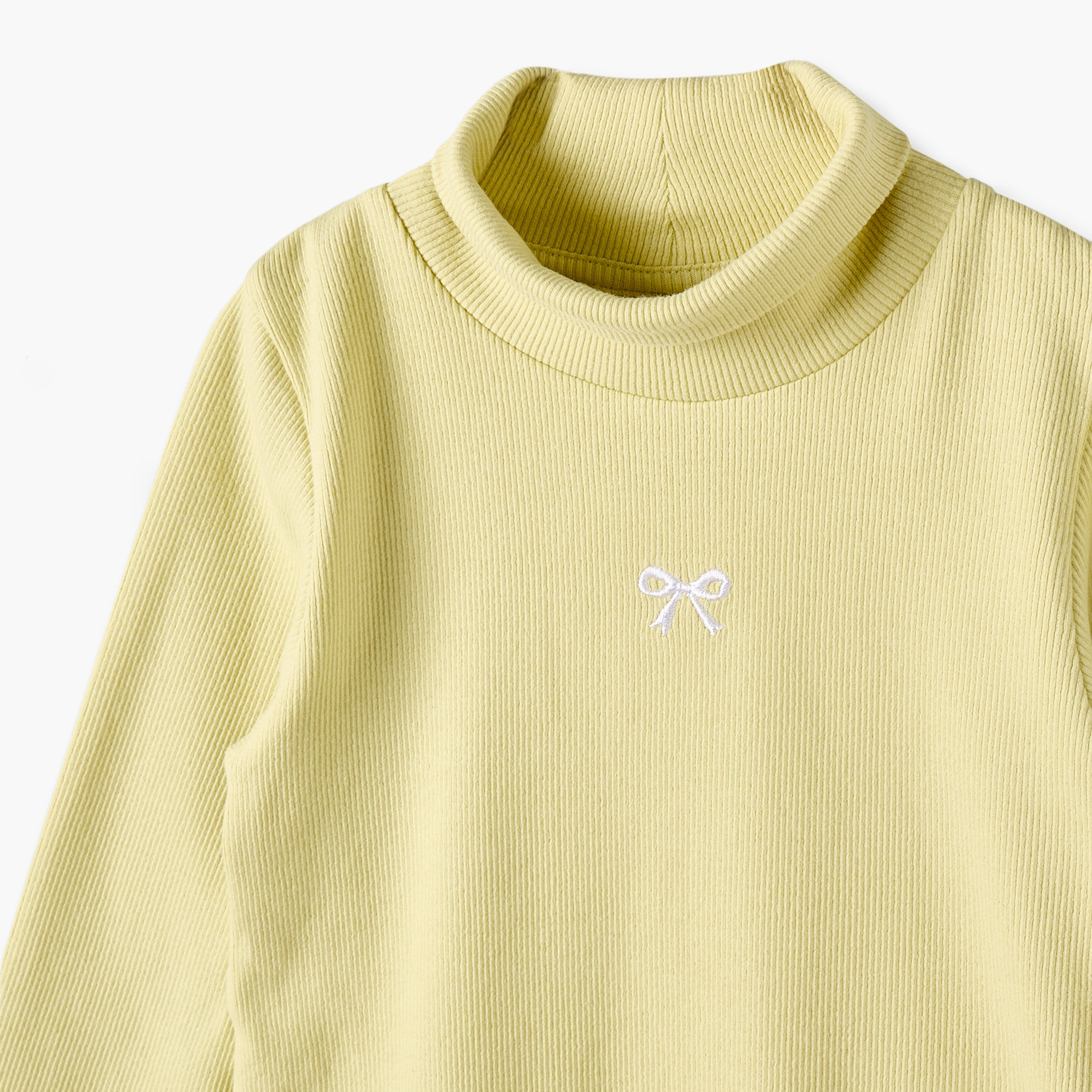 طقم بلوزة بياقة عالية وأكمام طويلة وطبعات زهرية من جونيورز - قطعتين-baby-girls-clothing-tshirts-image-5