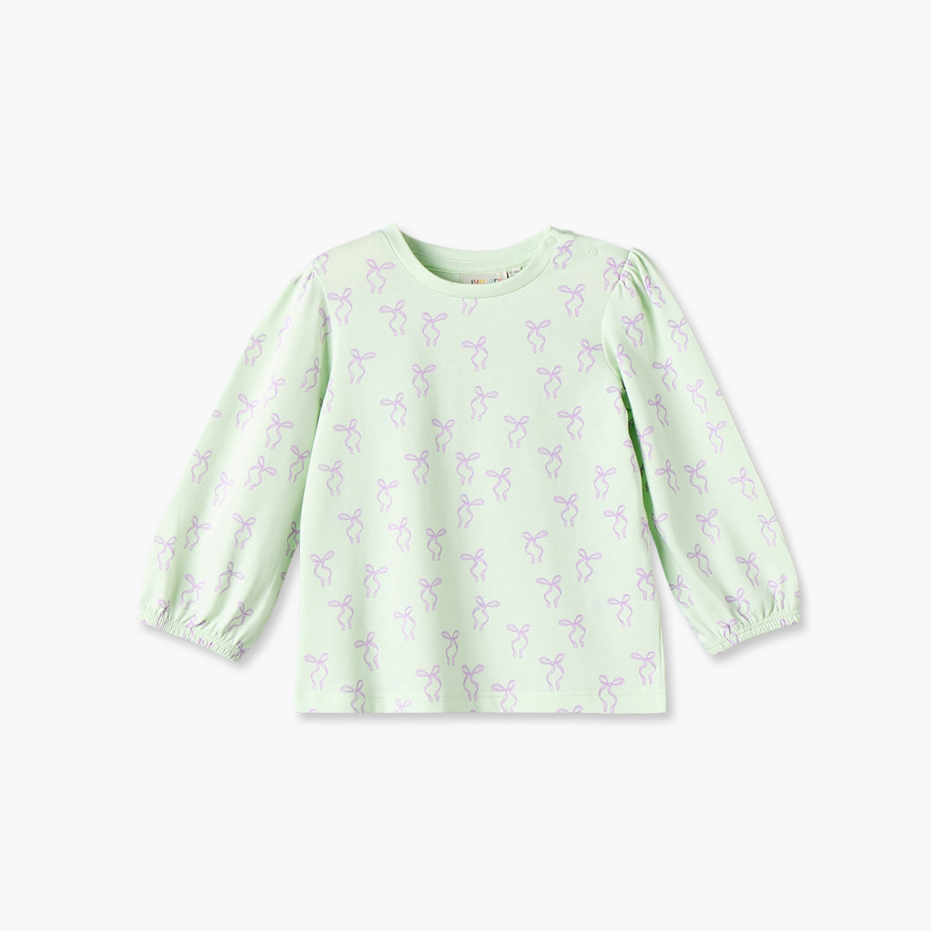 Pack of 3 Juniors Crew Neck Long Sleeves Top with Assorted Design-baby-girls-clothing-tshirts-image-5