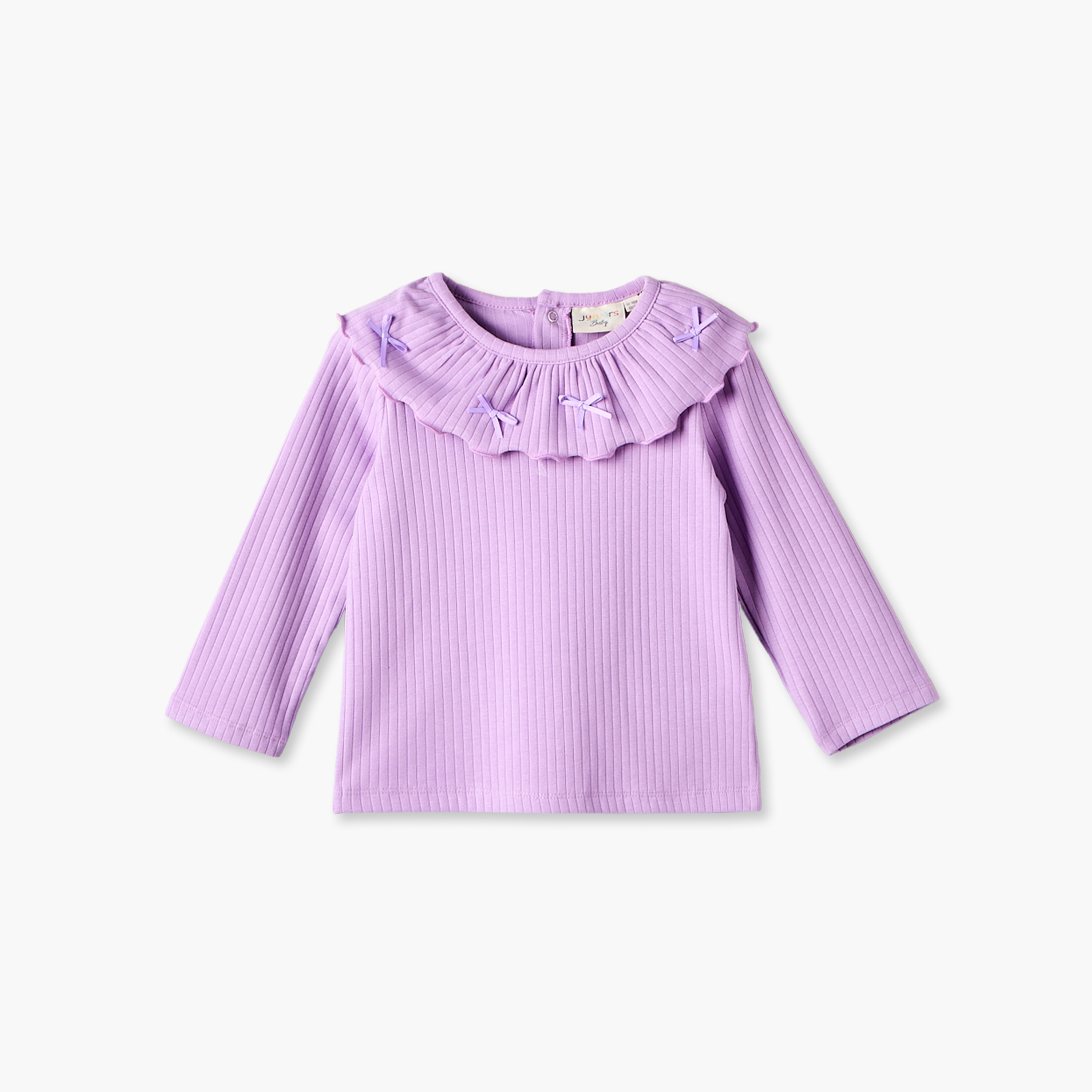 Pack of 3 Juniors Crew Neck Long Sleeves Top with Assorted Design-baby-girls-clothing-tshirts-image-6