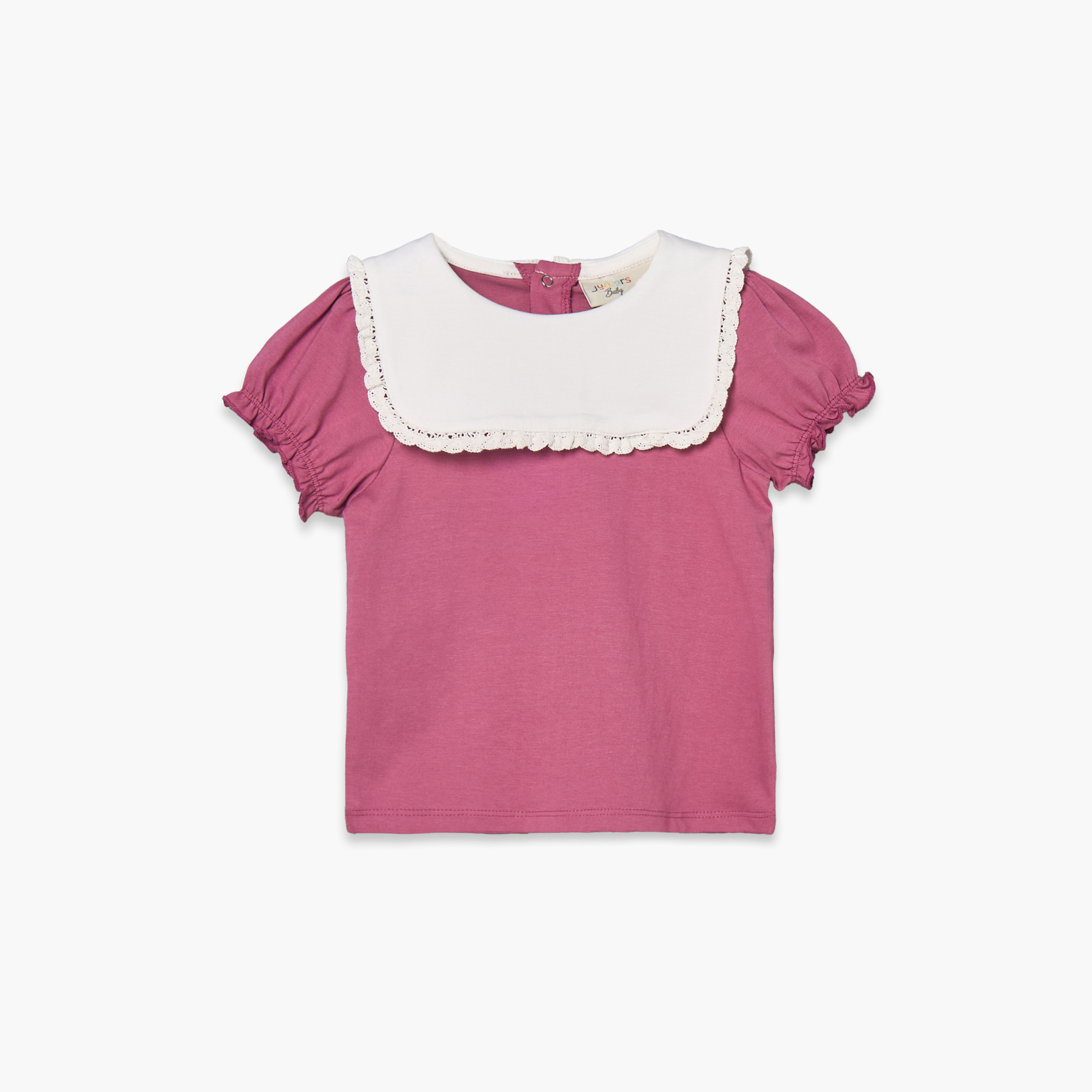 Pack of 2 Juniors Crew Neck Short Sleeves Top with Assorted Design-baby-girls-clothing-tshirts-image-7