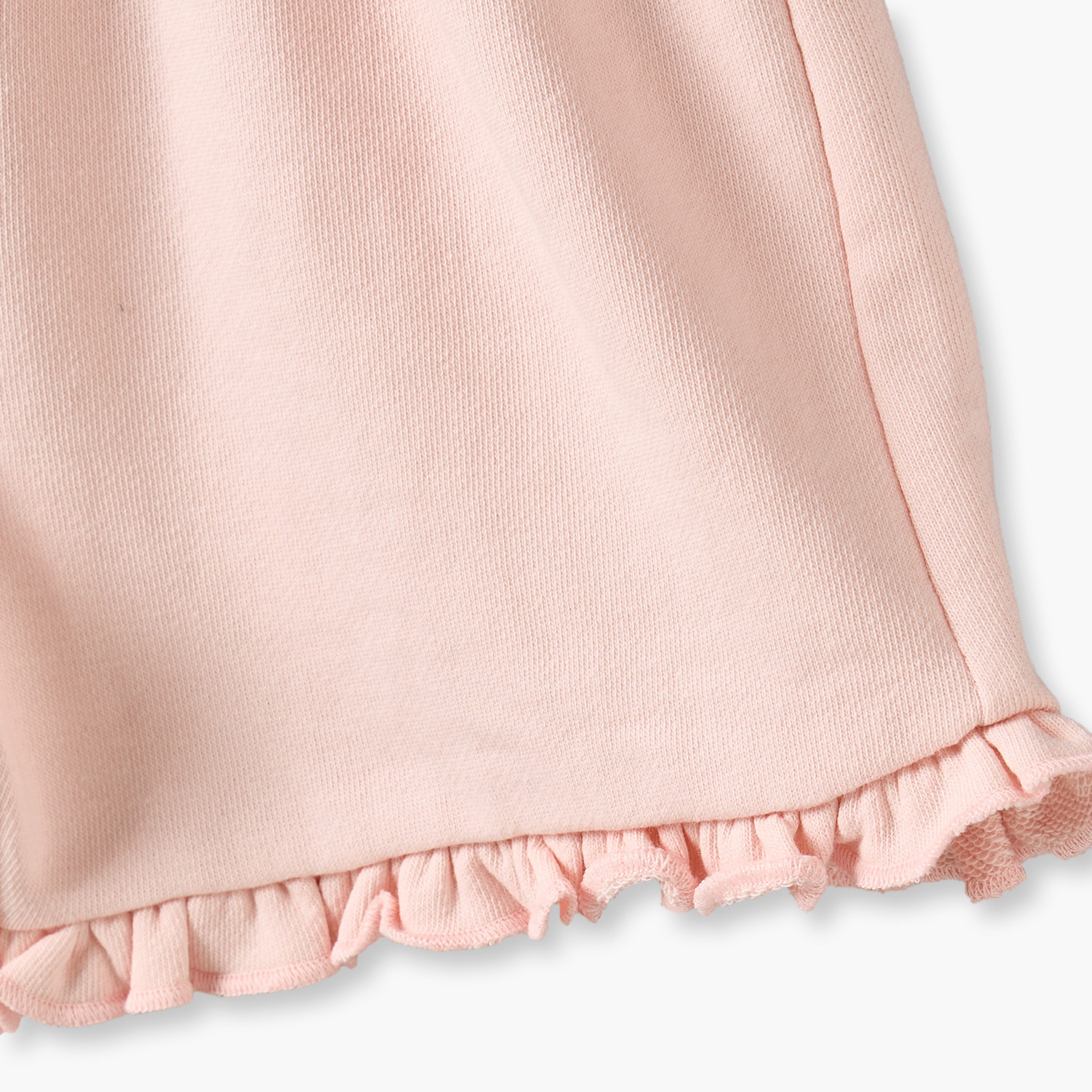 Juniors Above Knee Elasticated Waist Shorts with Ruffle Detail-baby-girls-clothing-bottoms-shorts-image-4