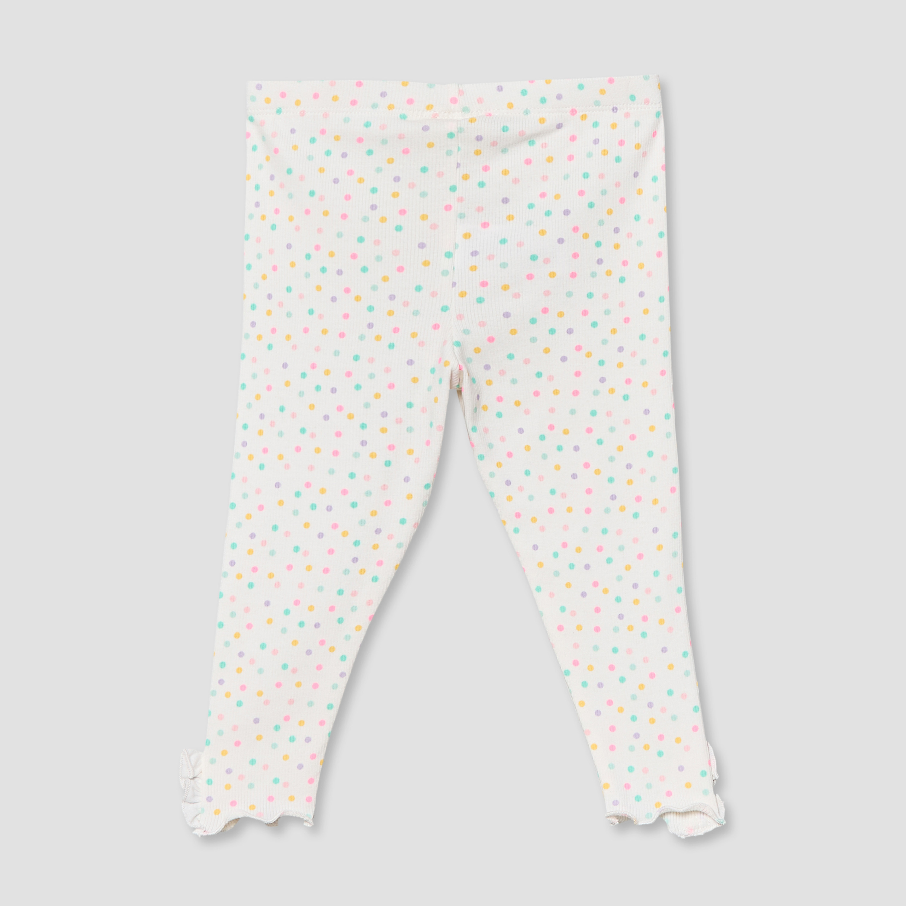 Juniors Leggings with Polka Dot Print-baby-girls-clothing-bottoms-leggings-image-2