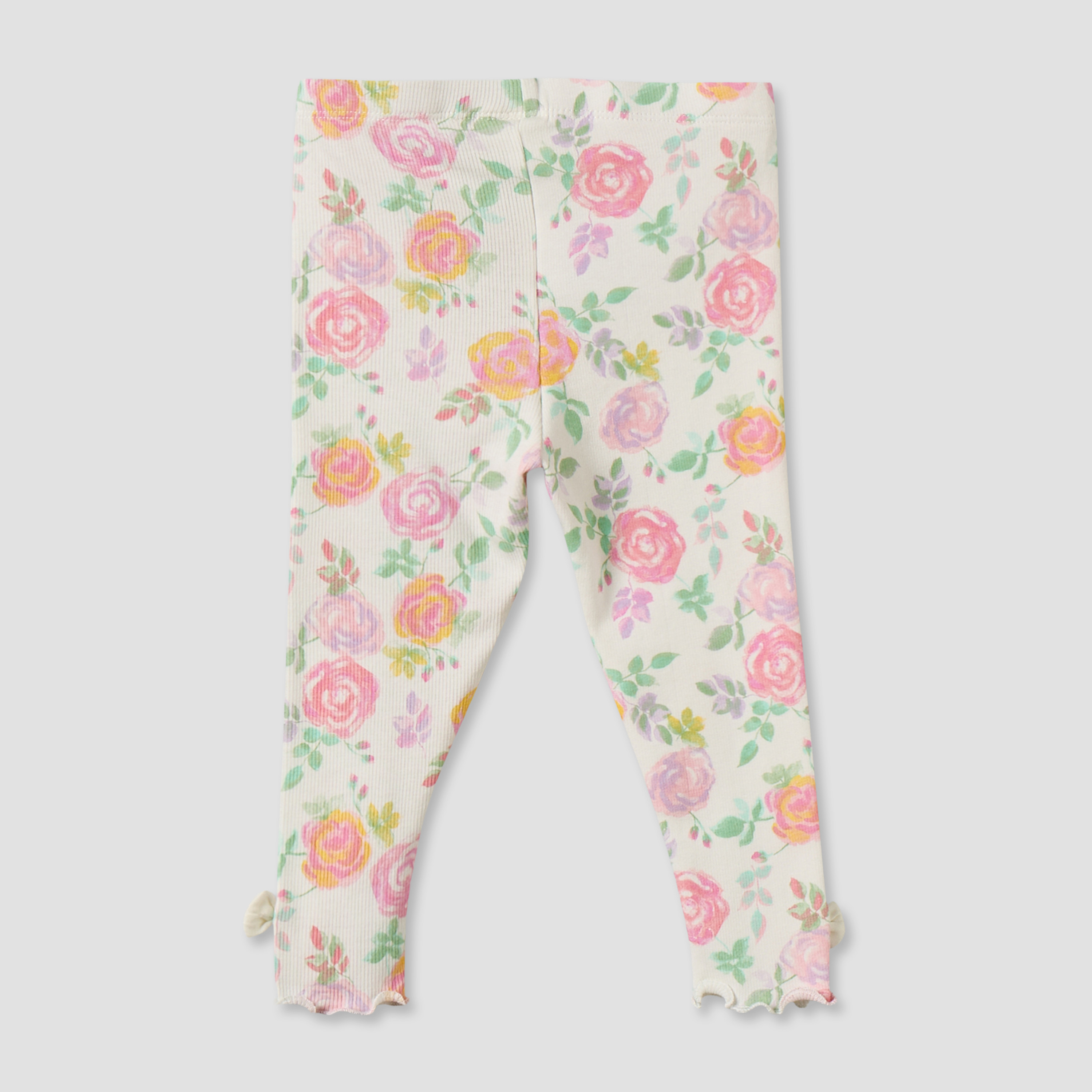 Pack of 2 Juniors Leggings with Lettuce Hem-baby-girls-clothing-bottoms-leggings-image-3